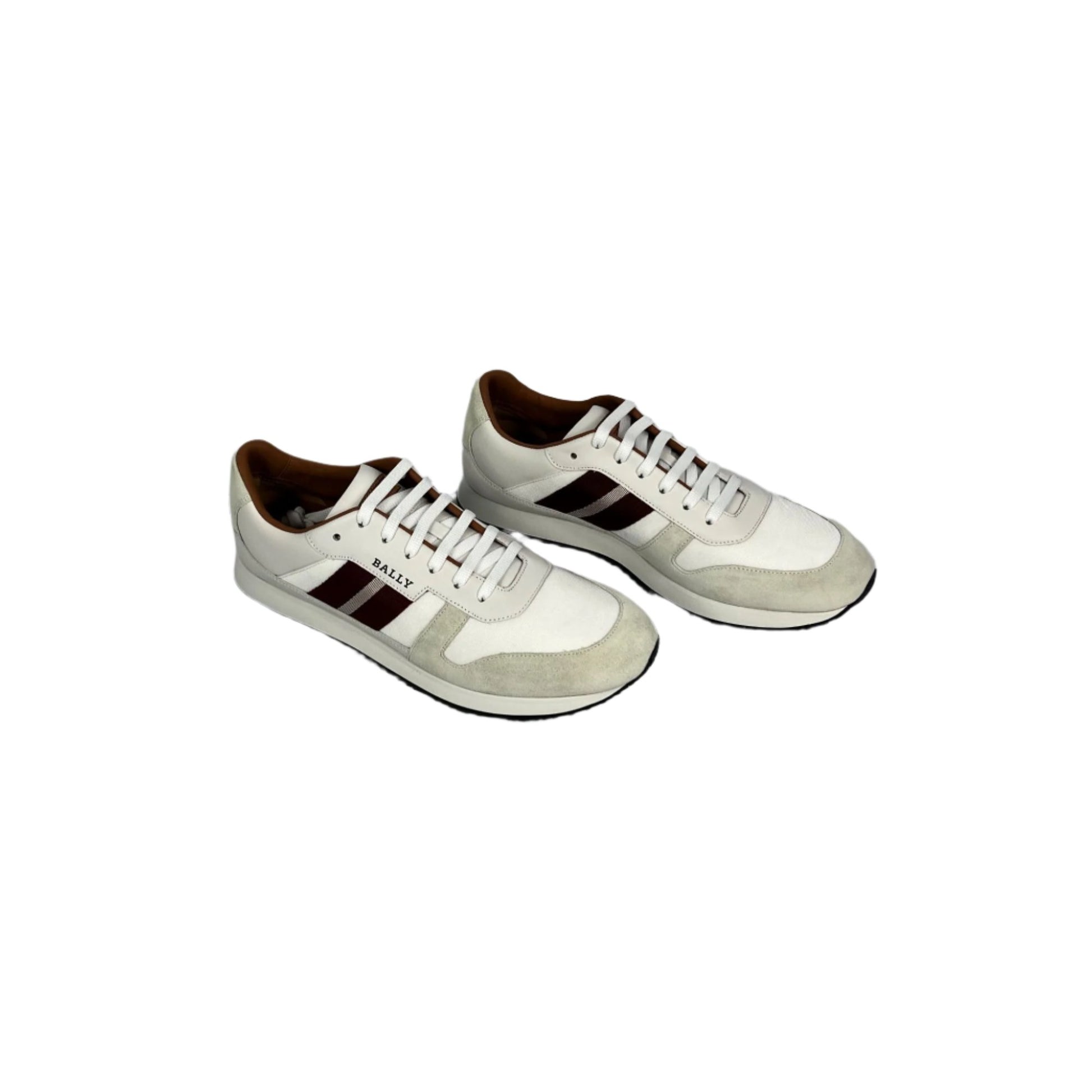 Bally Sprinter White Suede Low Top Sneakers | Positivo Clothing