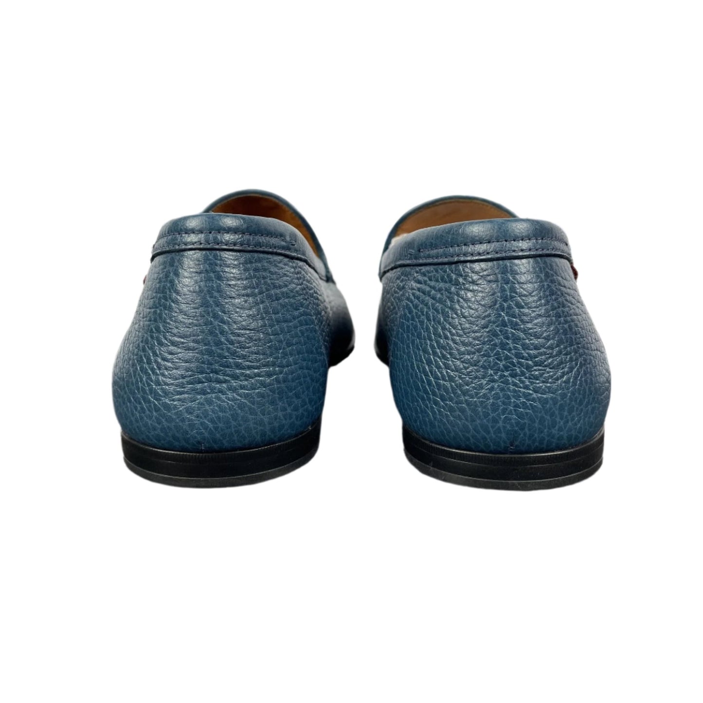 Bally Craxon Aqua Blue Grained Leather Loafers | Positivo Clothing