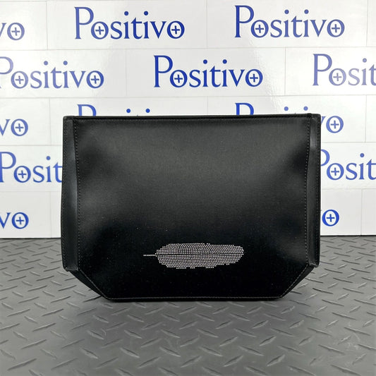 Buscemi Pouch Woman Satin Black Leather Bag | Positivo Clothing