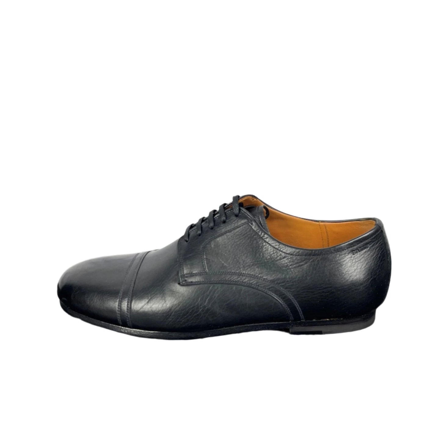 Bally Plentium Black Leather Derby Shoes | Positivo Clothing