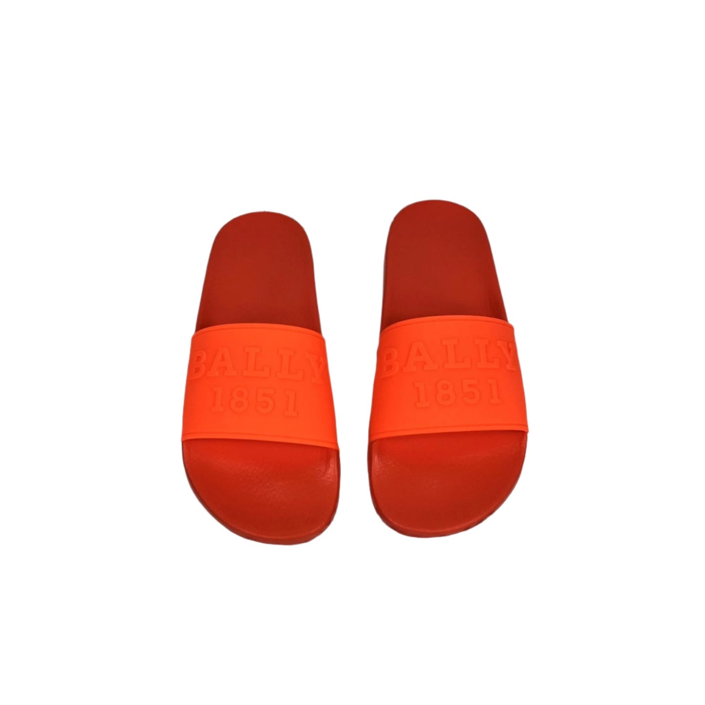 Bally Slaim Arancio Rubber Sandals | Positivo Clothing