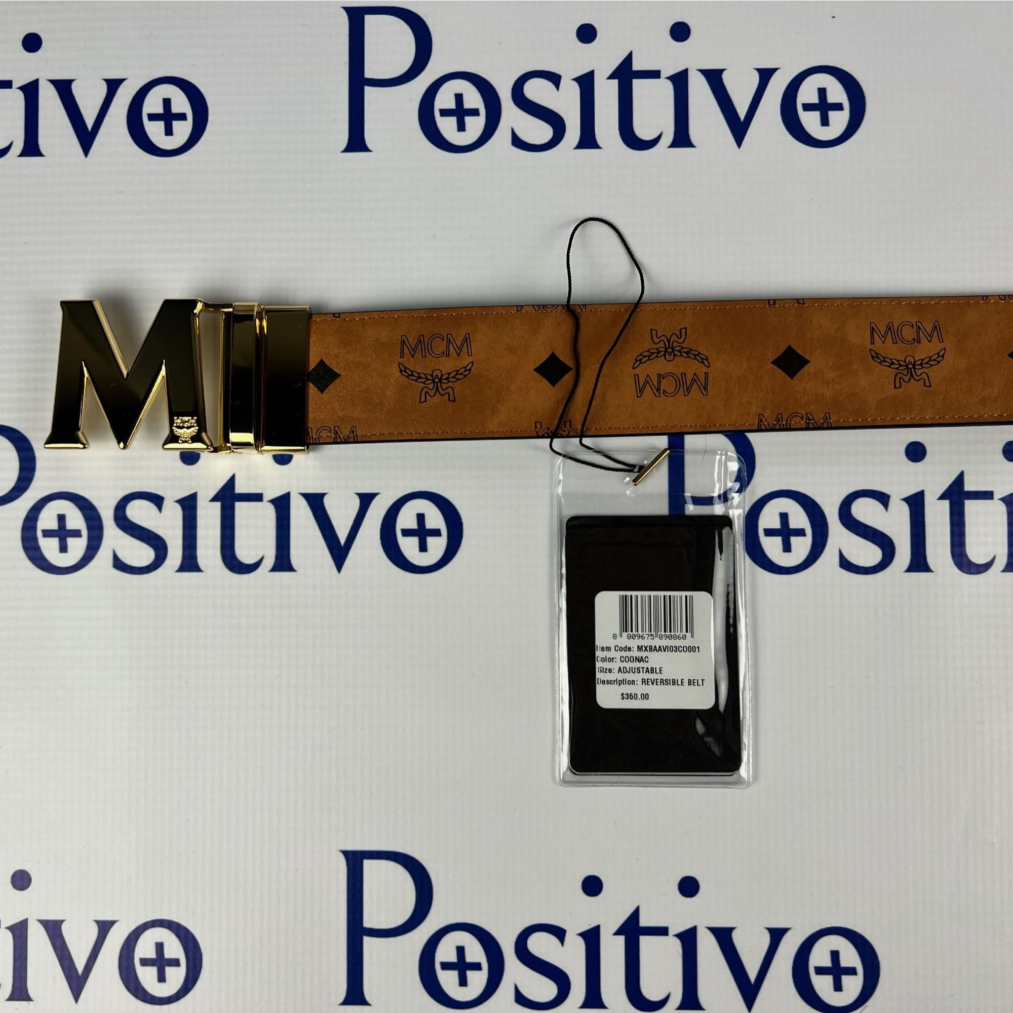 MCM, Accessories, Mcm Mens Claus Reversible Cognacred Belt