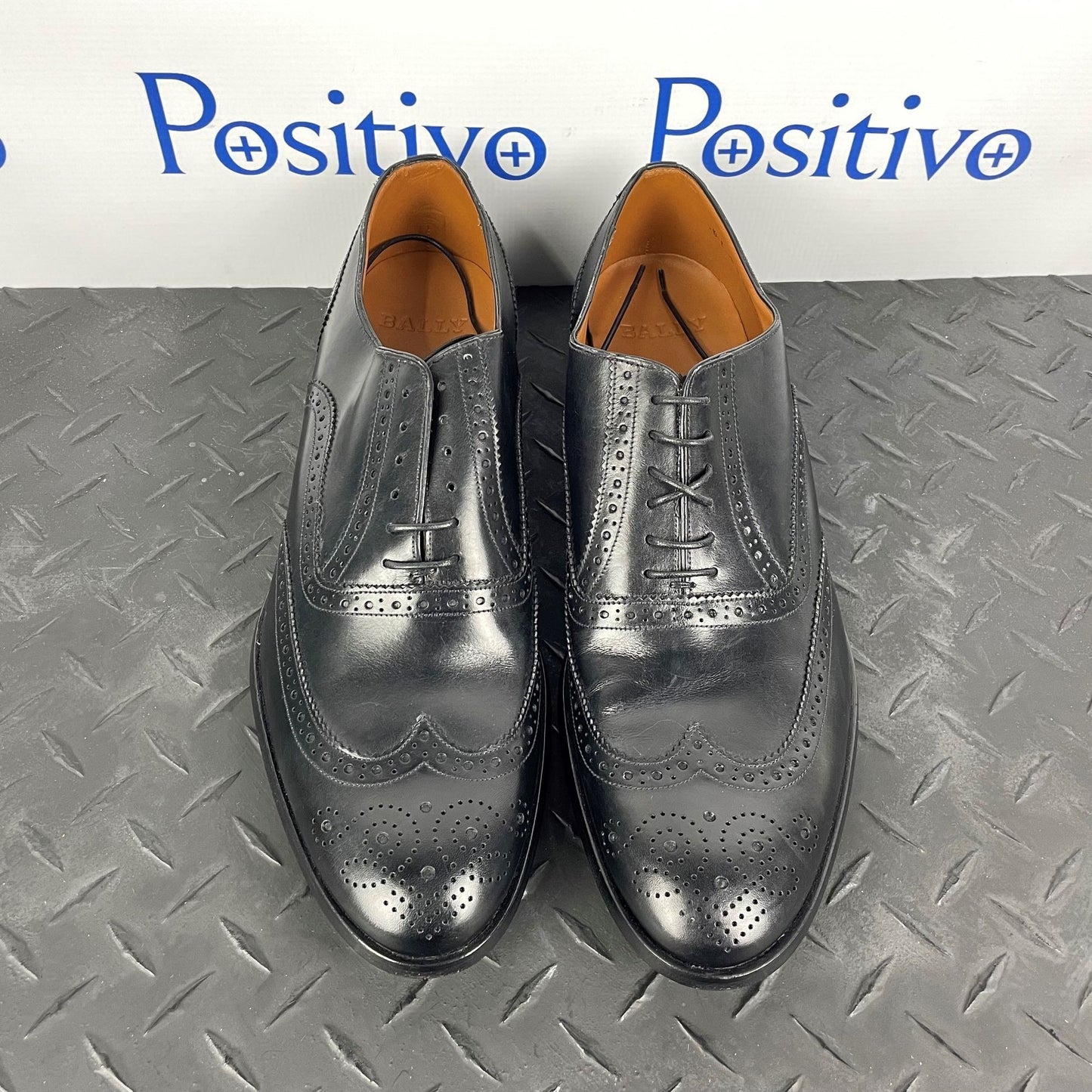 Bally Bruck Black Leather Oxfords | Positivo Clothing