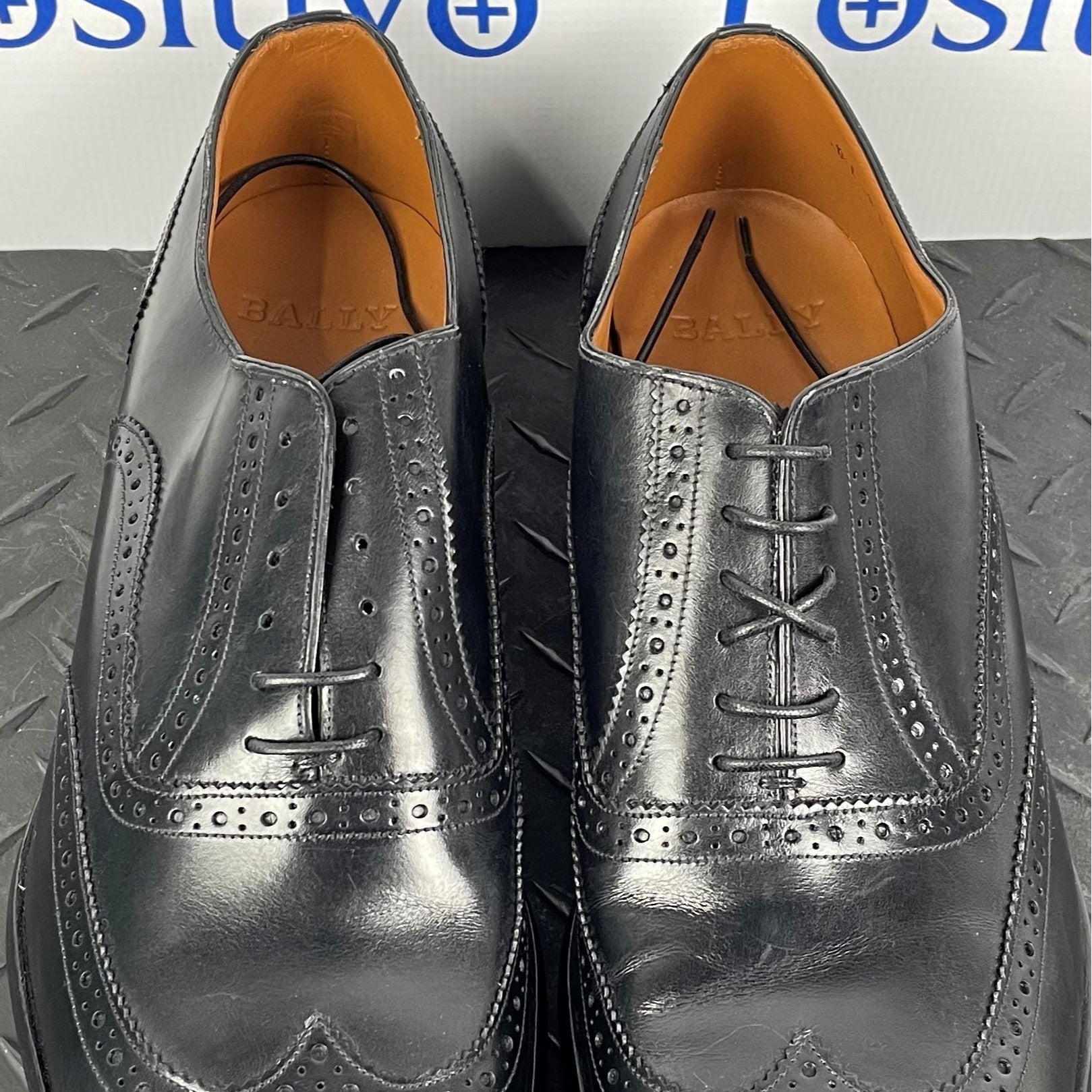 Bally Bruck Black Leather Oxfords | Positivo Clothing