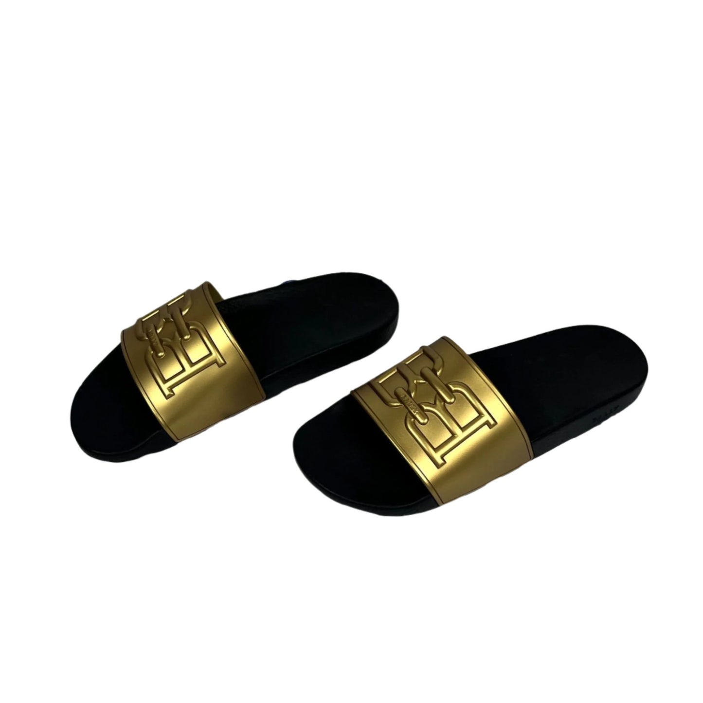 Bally Mens Scotty Gold Rubber Sandals | Positivo Clothing