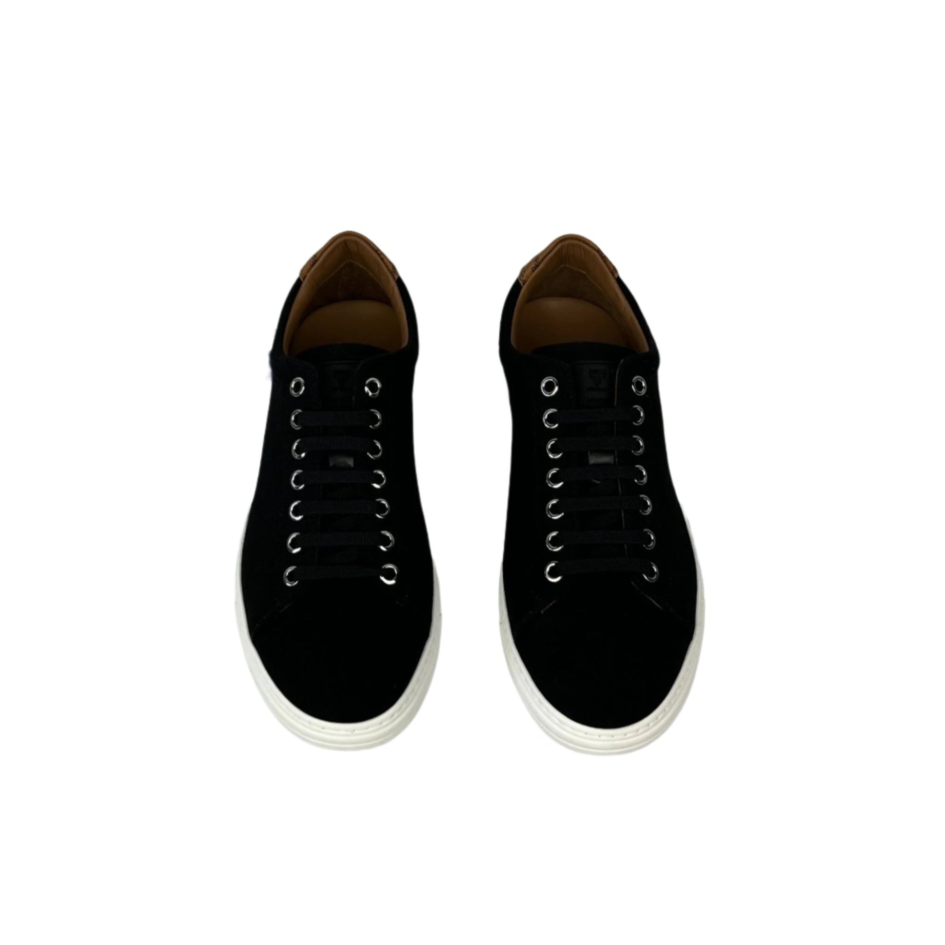 MCM LT Terrain Derby Black Cotton Canvas Sneakers | Positivo Clothing