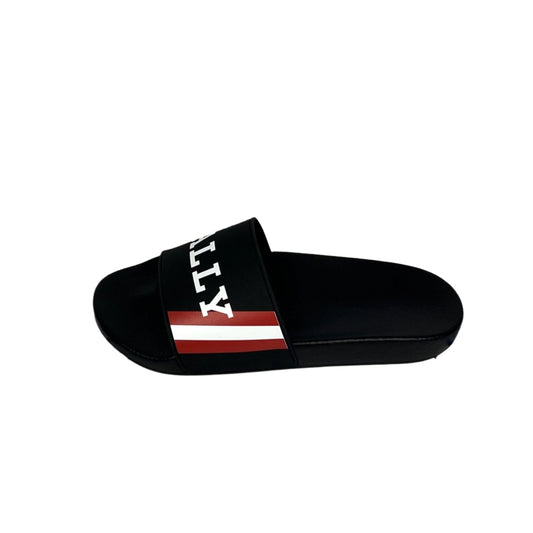 Bally Mens Simon Black Rubber Sandals | Positivo Clothing