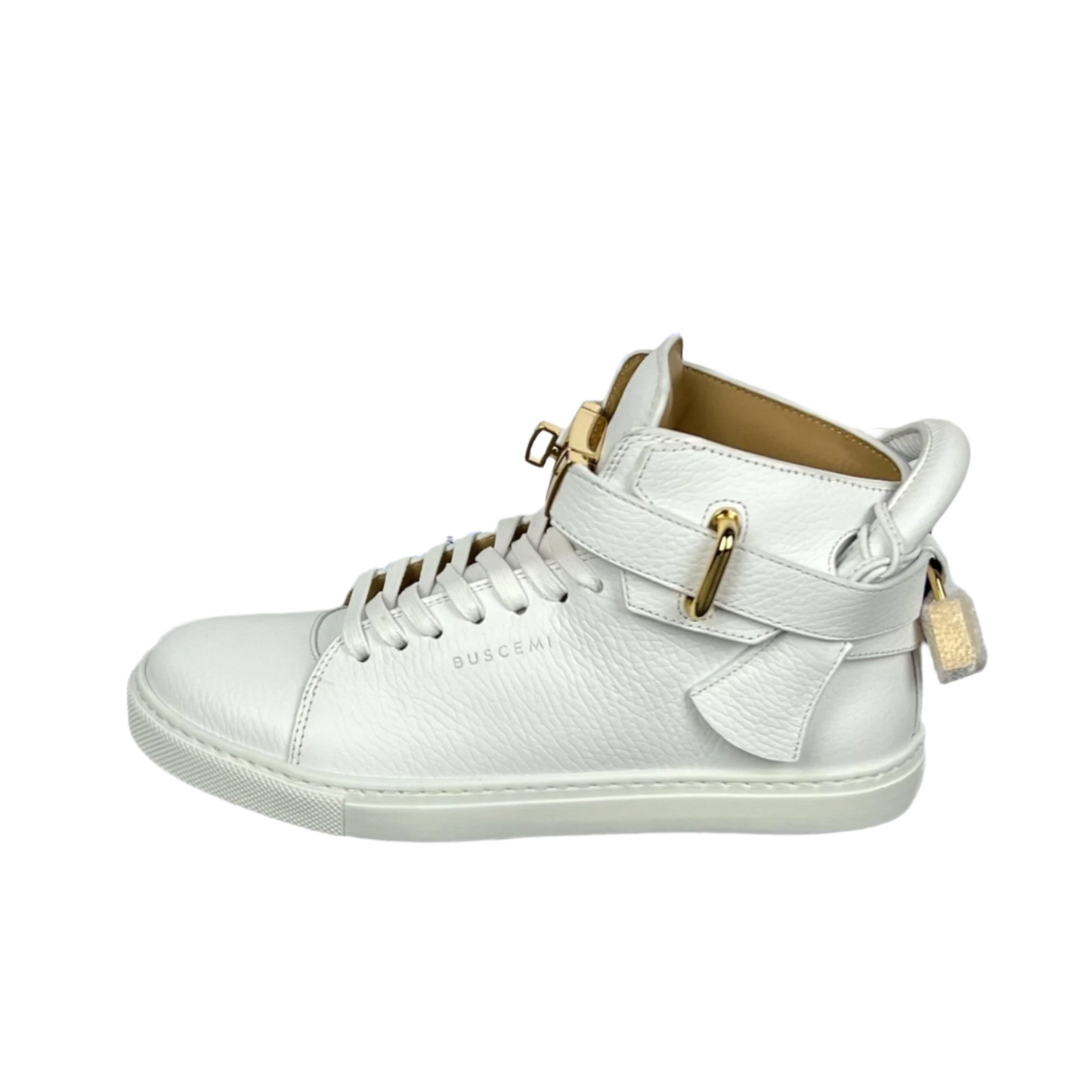 Buscemi Women's 100MM Alce White Leather Sneakers