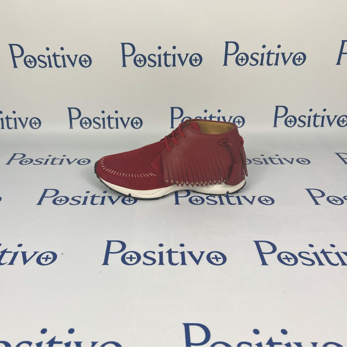 Buscemi Gladiator Red Clay Leather Sneakers | Positivo Clothing