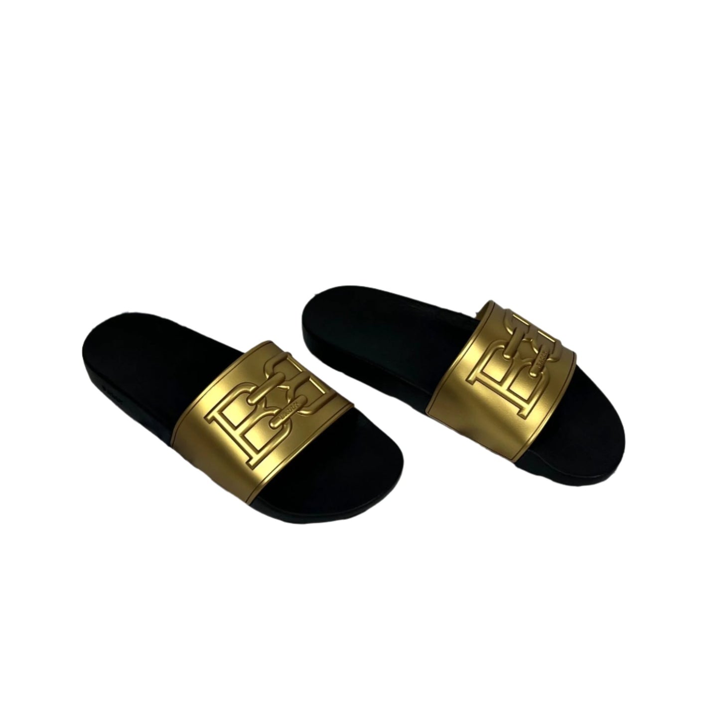 Bally Mens Scotty Gold Rubber Sandals | Positivo Clothing