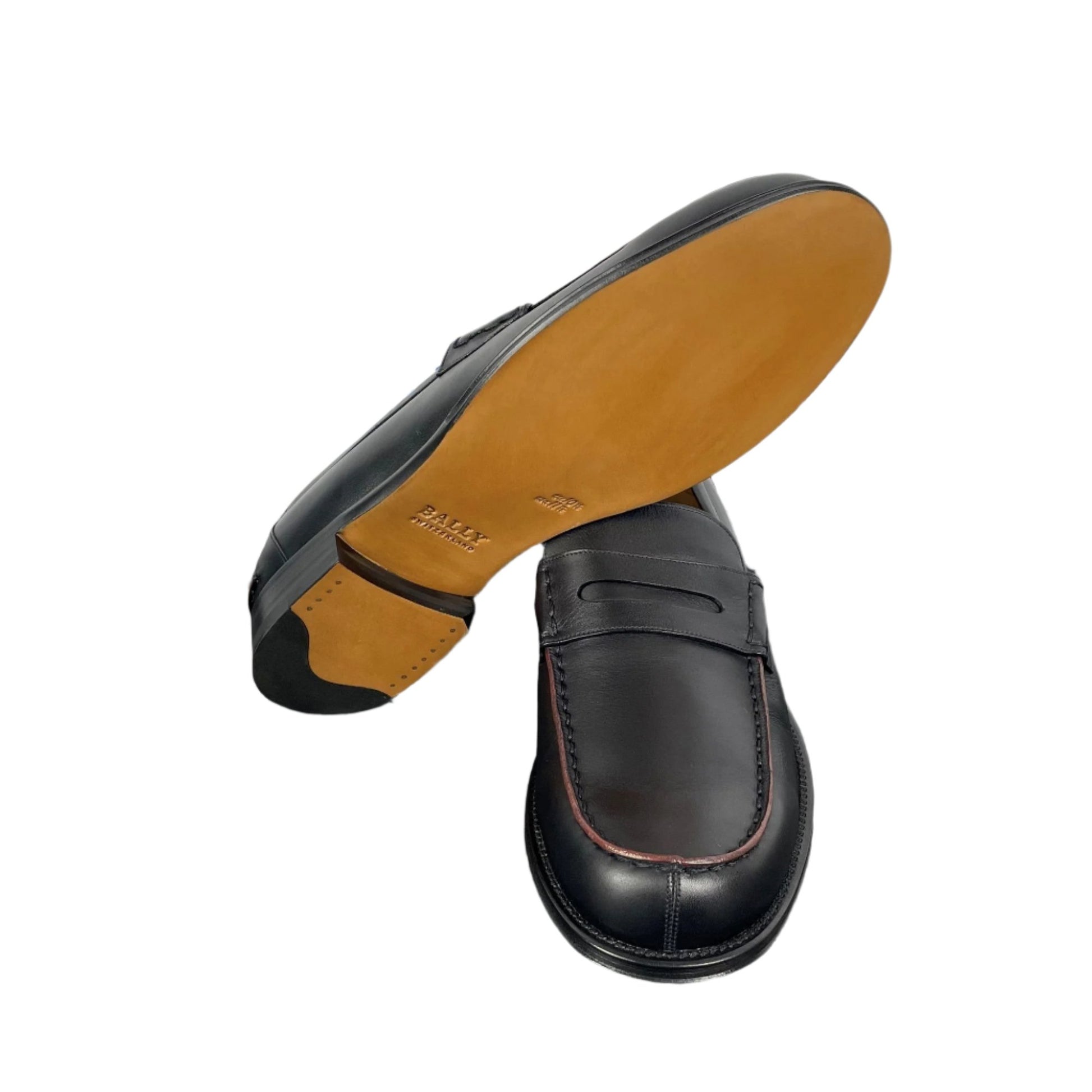 Bally U-Perry Black Leather Loafers | Positivo Clothing