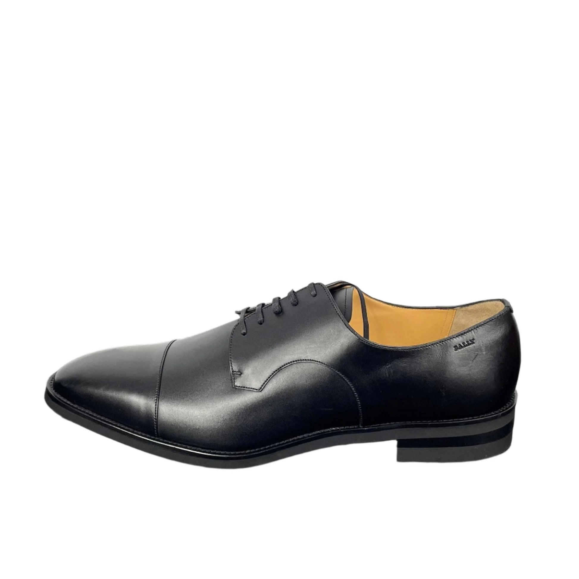 Bally Scrivian Black Leather Derby Shoes | Positivo Clothing