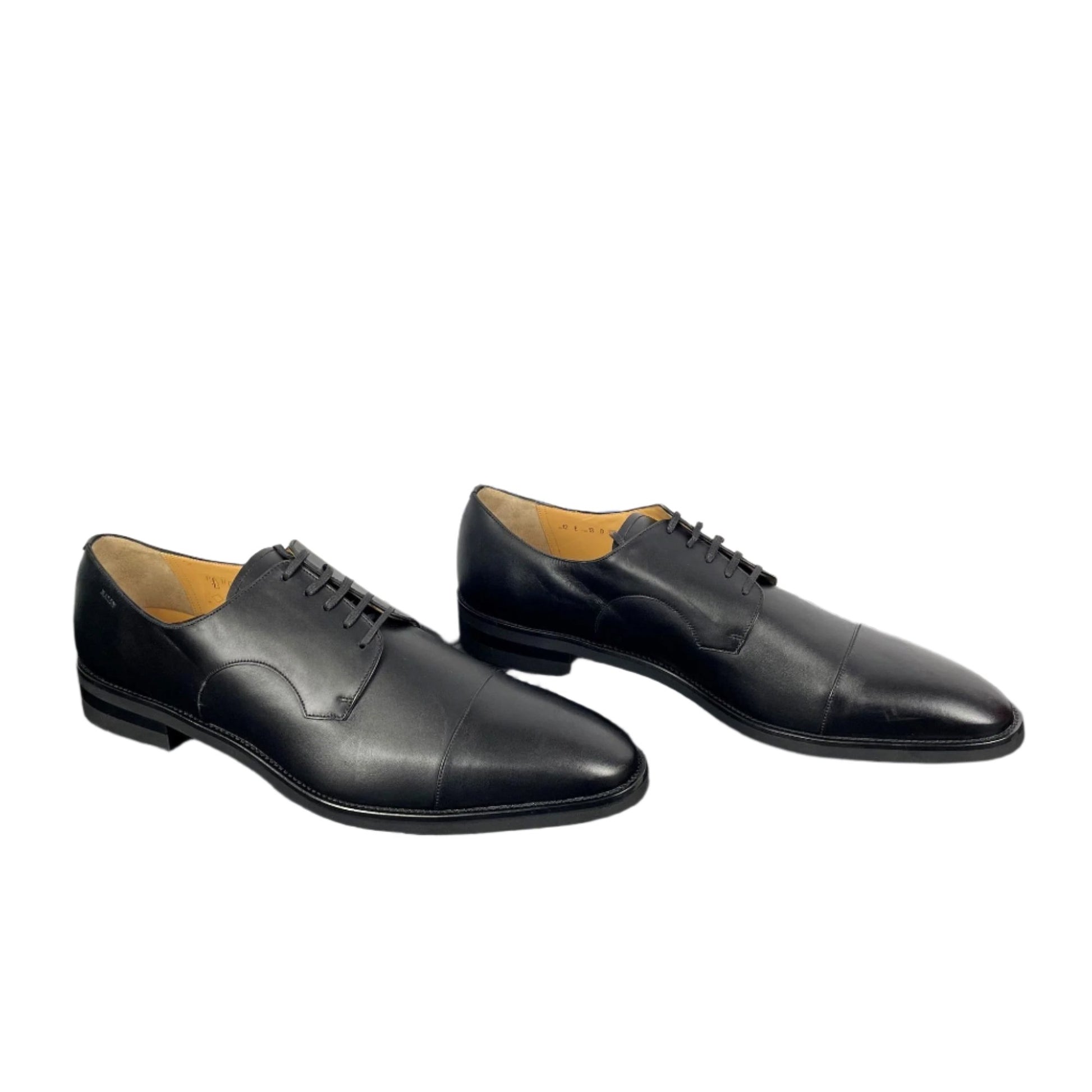 Bally Scrivian Black Leather Derby Shoes | Positivo Clothing