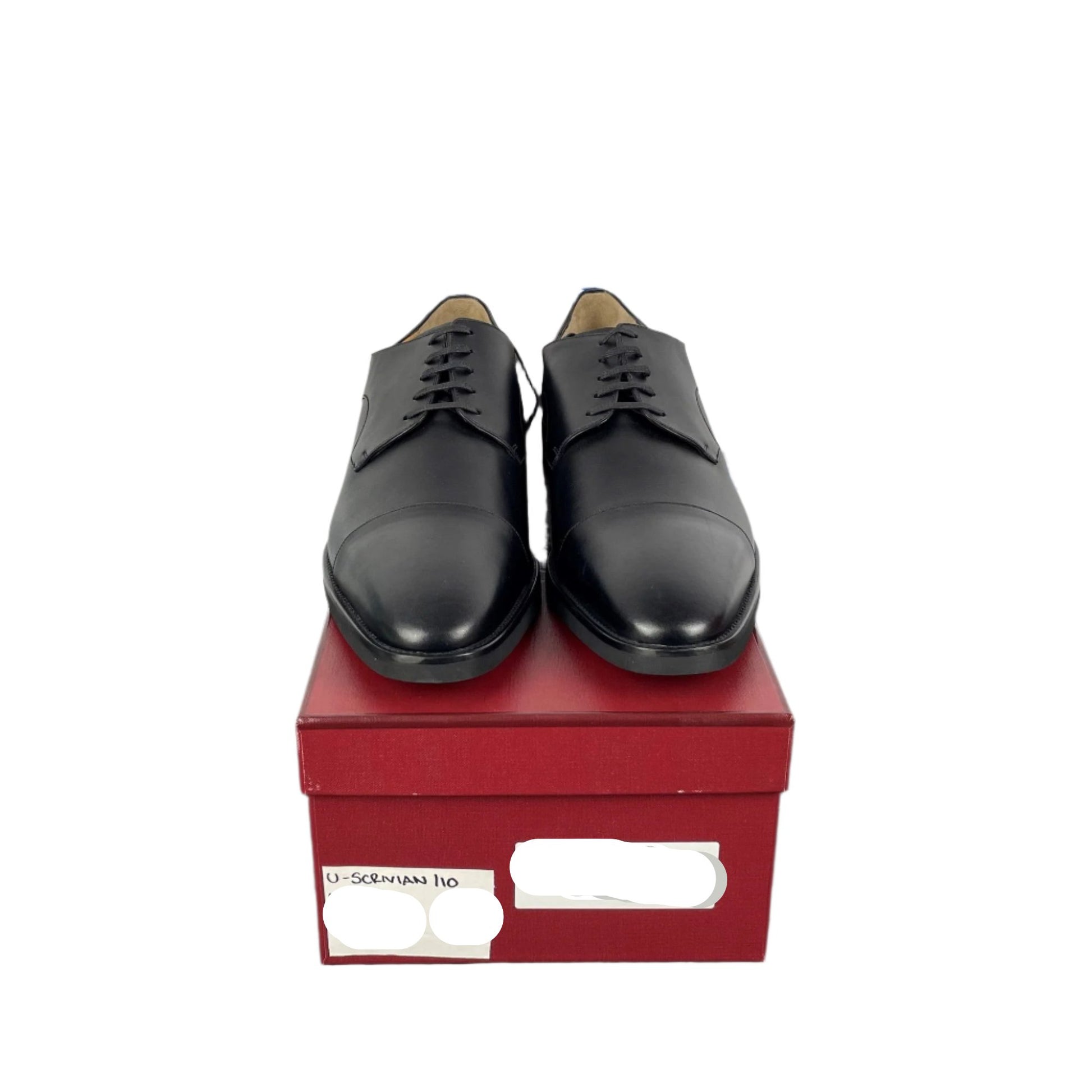 Bally Scrivian Black Leather Derby Shoes | Positivo Clothing