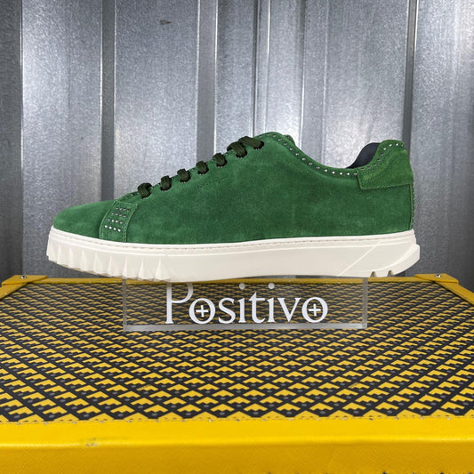 Salvatore Ferragamo Cube Green Sneakers | Positivo Clothing