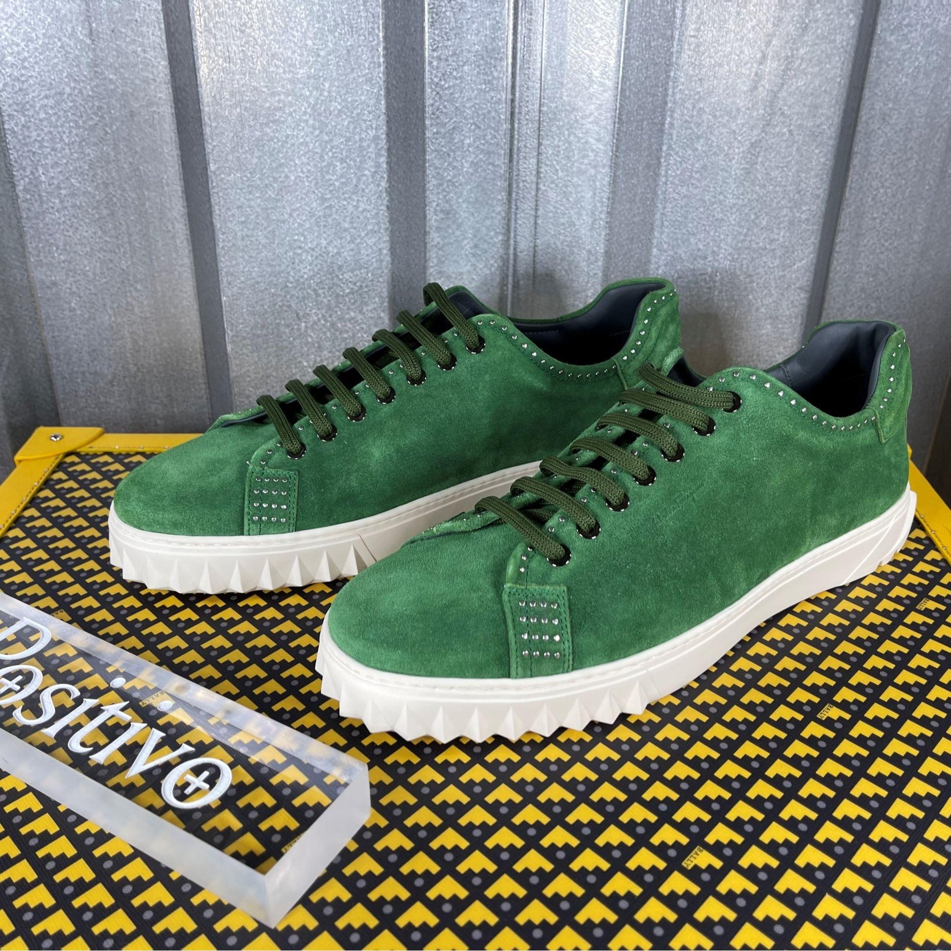 Salvatore Ferragamo Cube Green Sneakers | Positivo Clothing