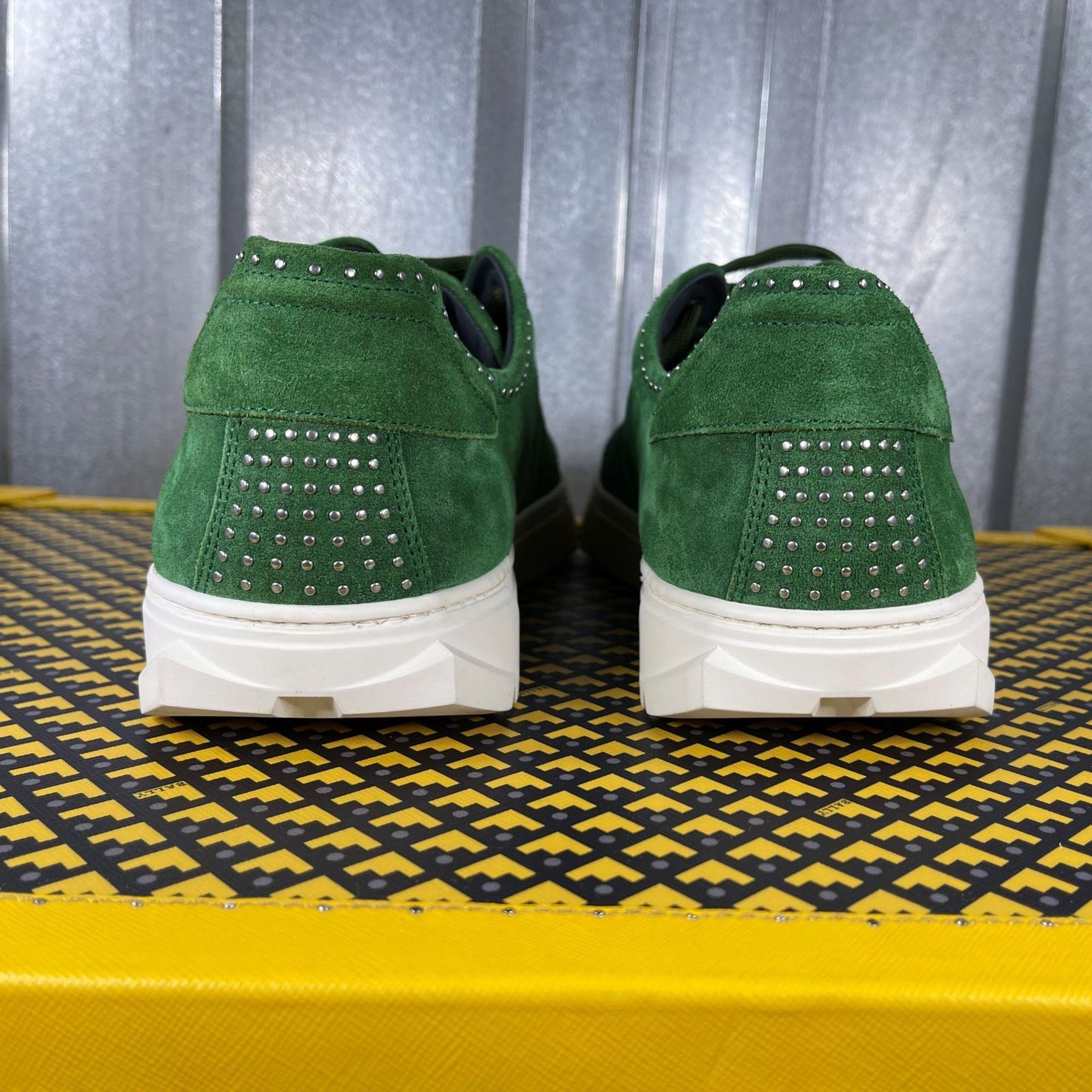 Salvatore Ferragamo Cube Green Sneakers | Positivo Clothing