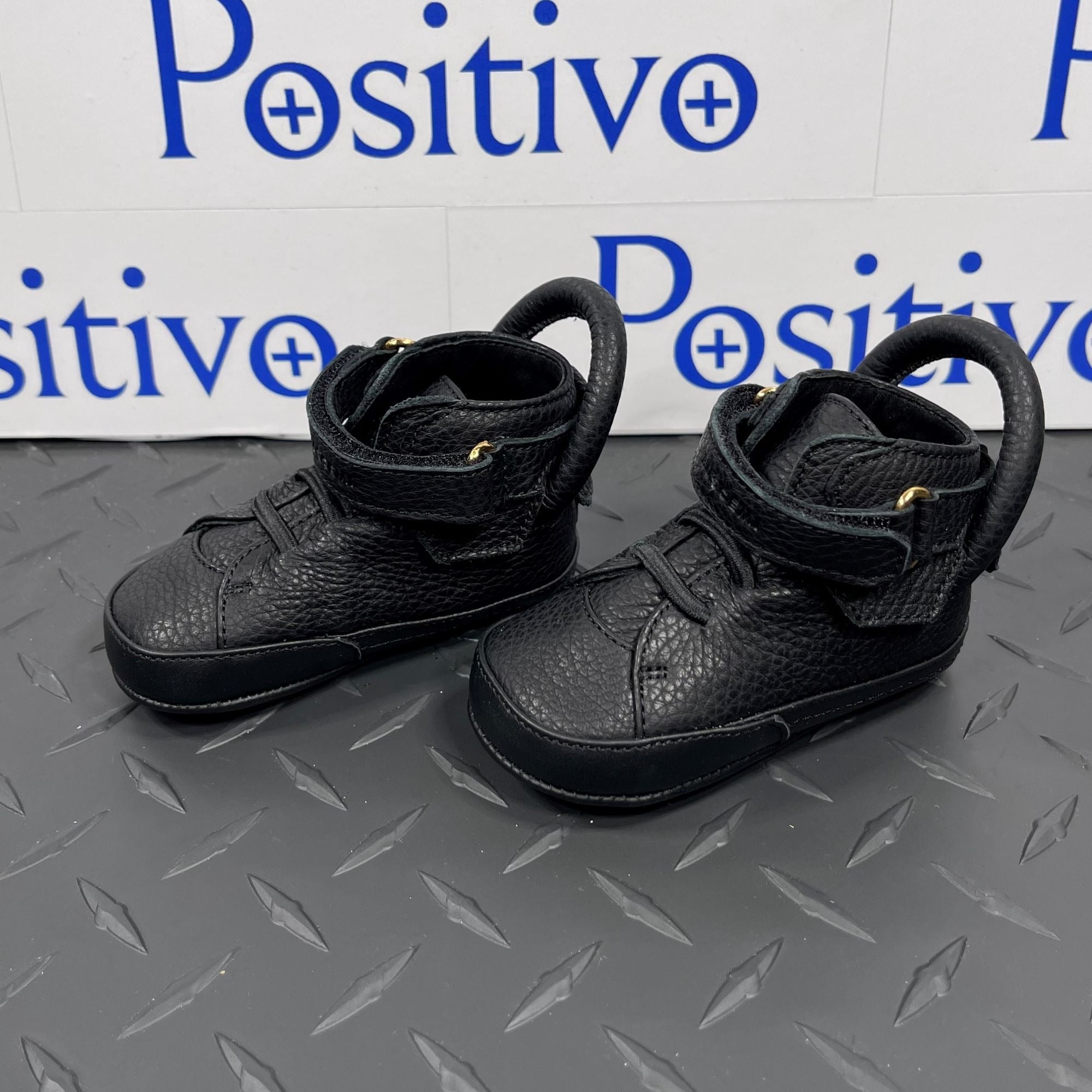 Buscemi 100MM Baby Alce Black Leather Sneakers US on sale 4 EU 19