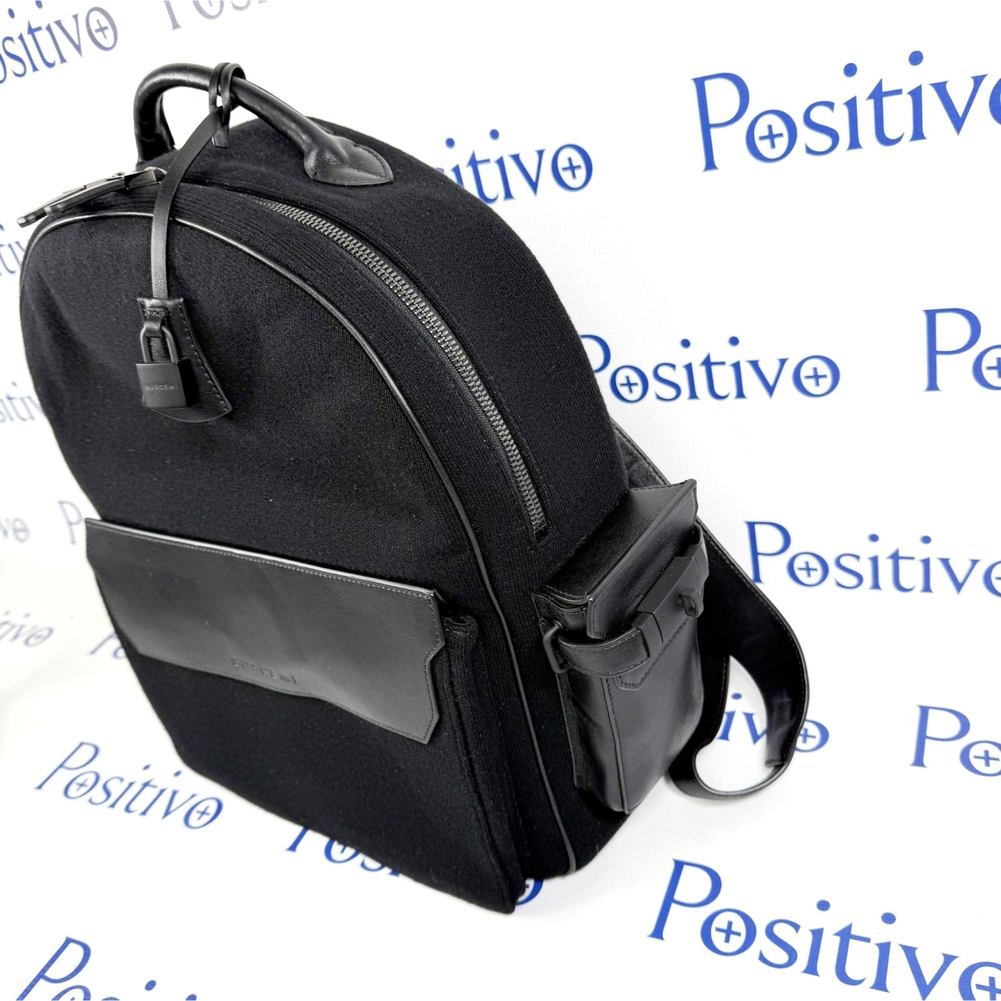 Buscemi PHD Black Fabric/Leather Backpack Bag | Positivo Clothing