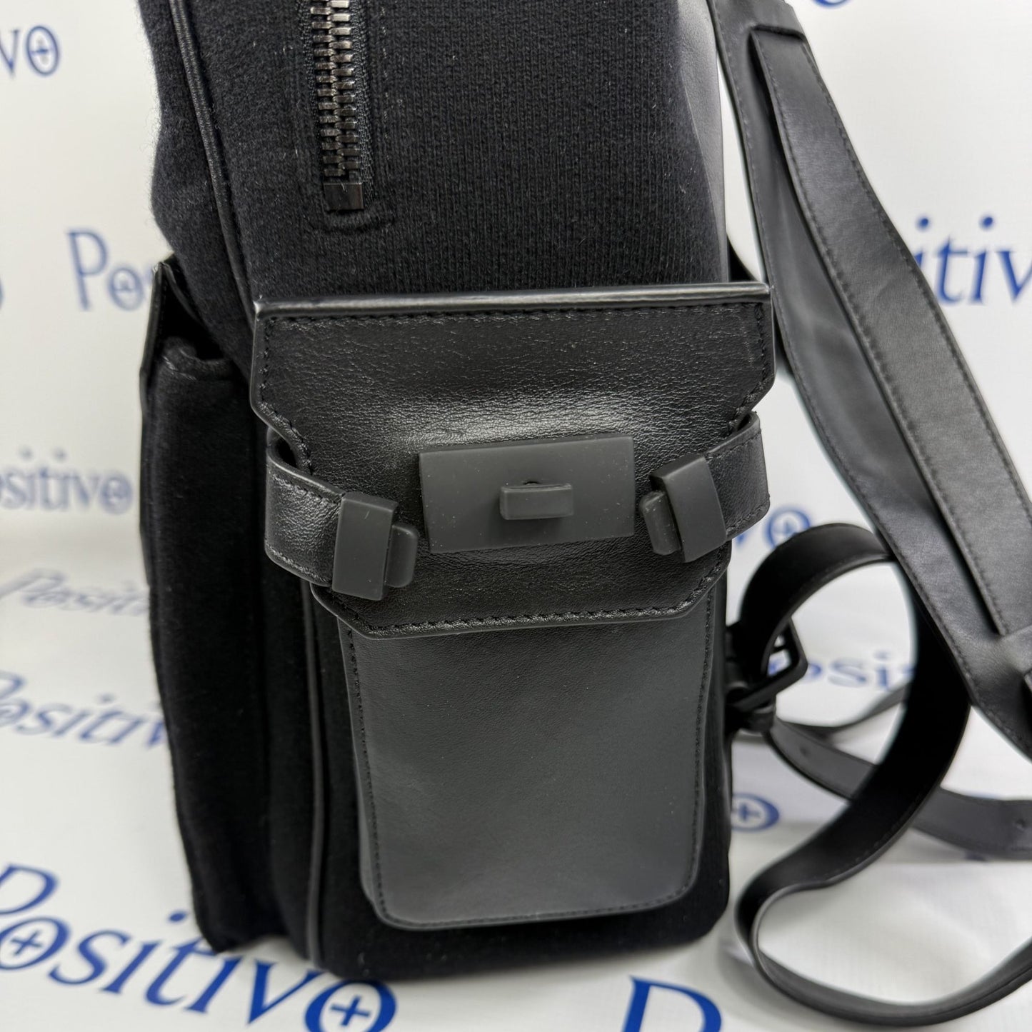 Buscemi PHD Black Fabric/Leather Backpack Bag | Positivo Clothing