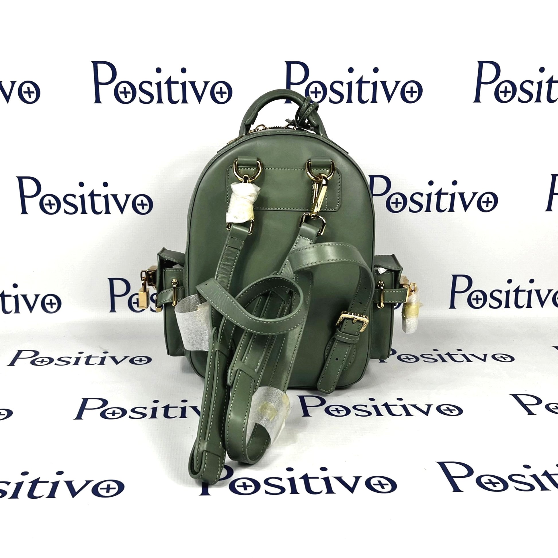 Buscemi Mini PHD Olive Leather Backpack Bag | Positivo Clothing