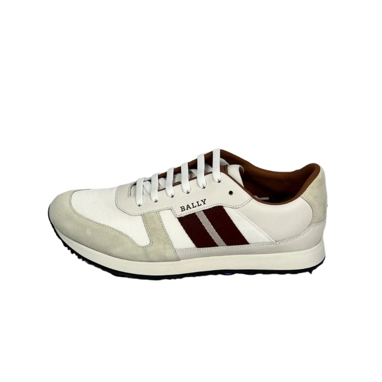 Bally Sprinter White Suede Low Top Sneakers | Positivo Clothing