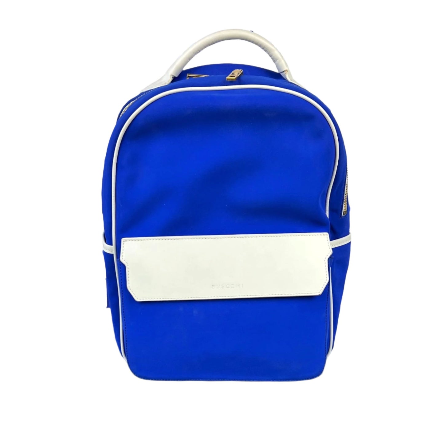 Buscemi Blue/White Fabric Backpack Bag Medium SAMPLE