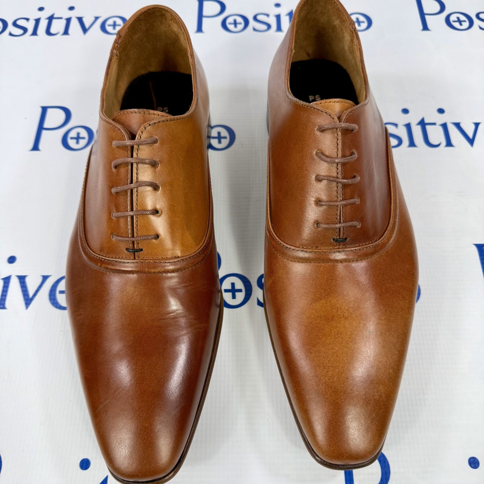 Paul Smith Starling Tan Leather Oxfords | Positivo Clothing