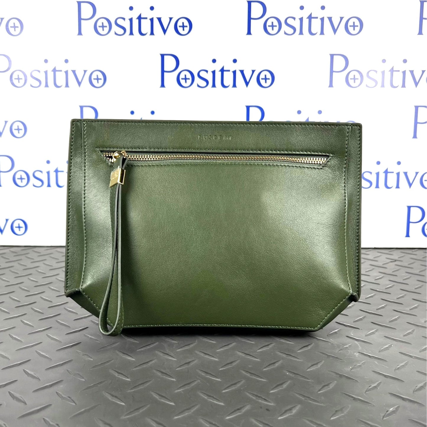 Buscemi Pouch Woman Militare Leather Clutch Bag | Positivo Clothing