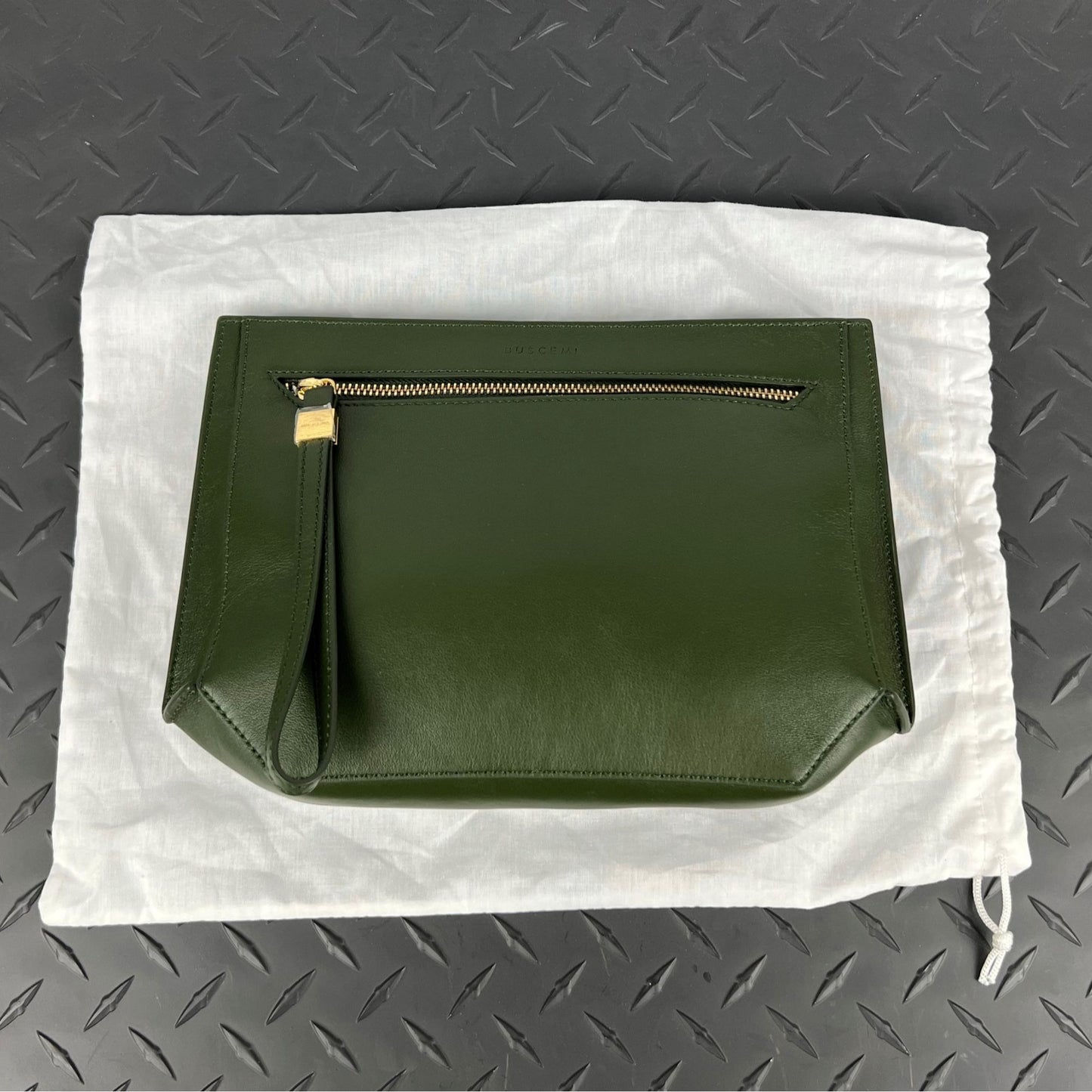 Buscemi Pouch Woman Militare Leather Clutch Bag | Positivo Clothing