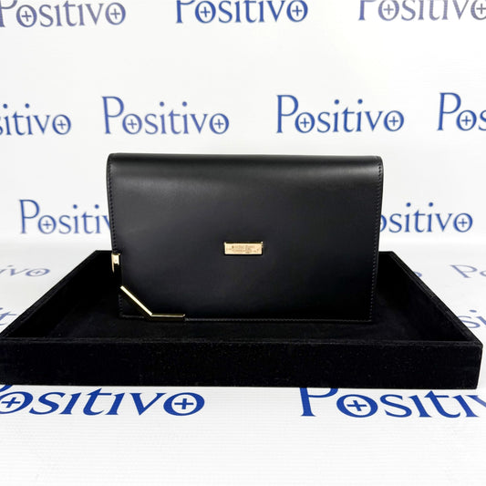 Buscemi Woman Black Leather Clutch Bag Small | Positivo Clothing