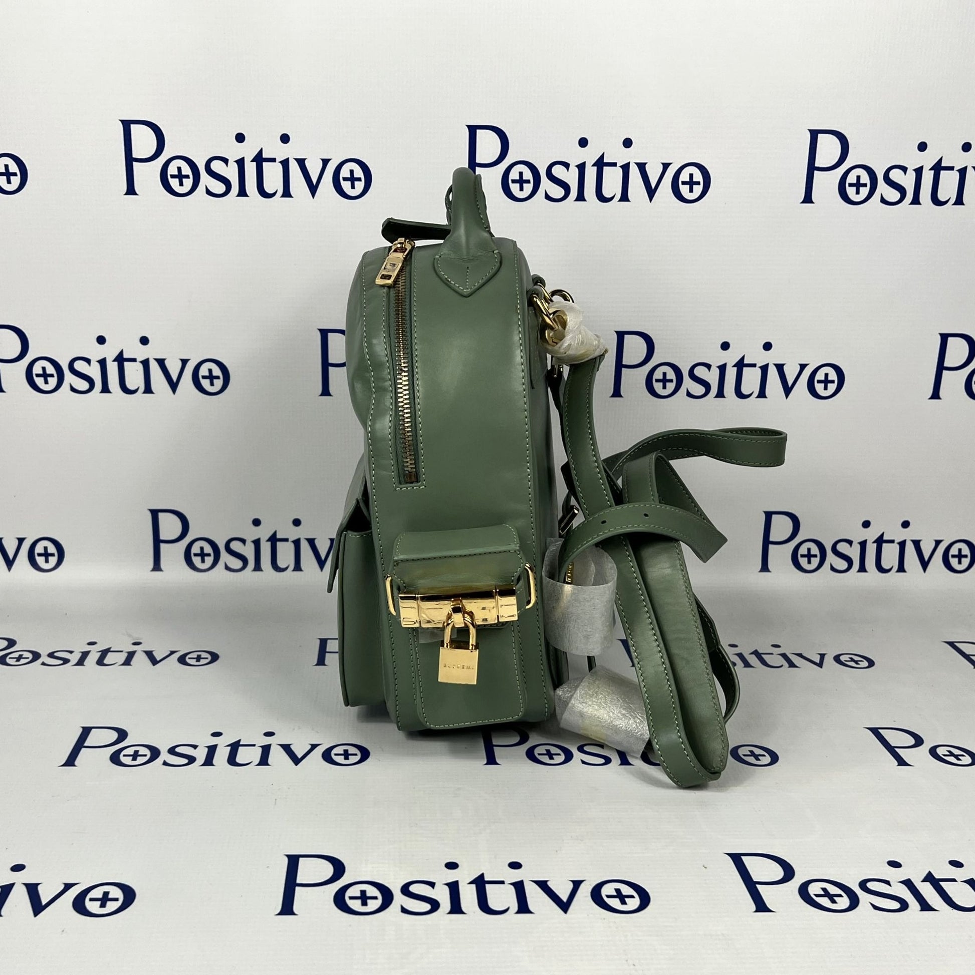 Buscemi Mini PHD Olive Leather Backpack Bag | Positivo Clothing