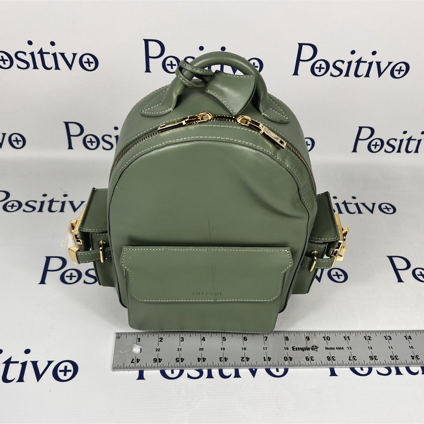 Buscemi Mini PHD Olive Leather Backpack Bag | Positivo Clothing