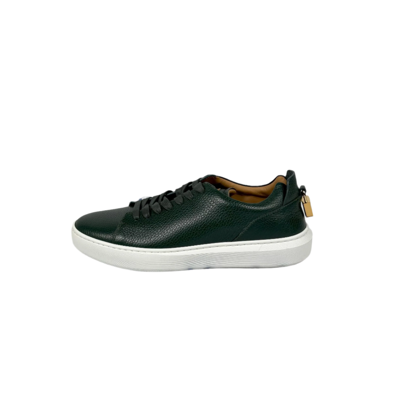 Buscemi Mens Uno Alce Emerald Leather Low Top Sneakers