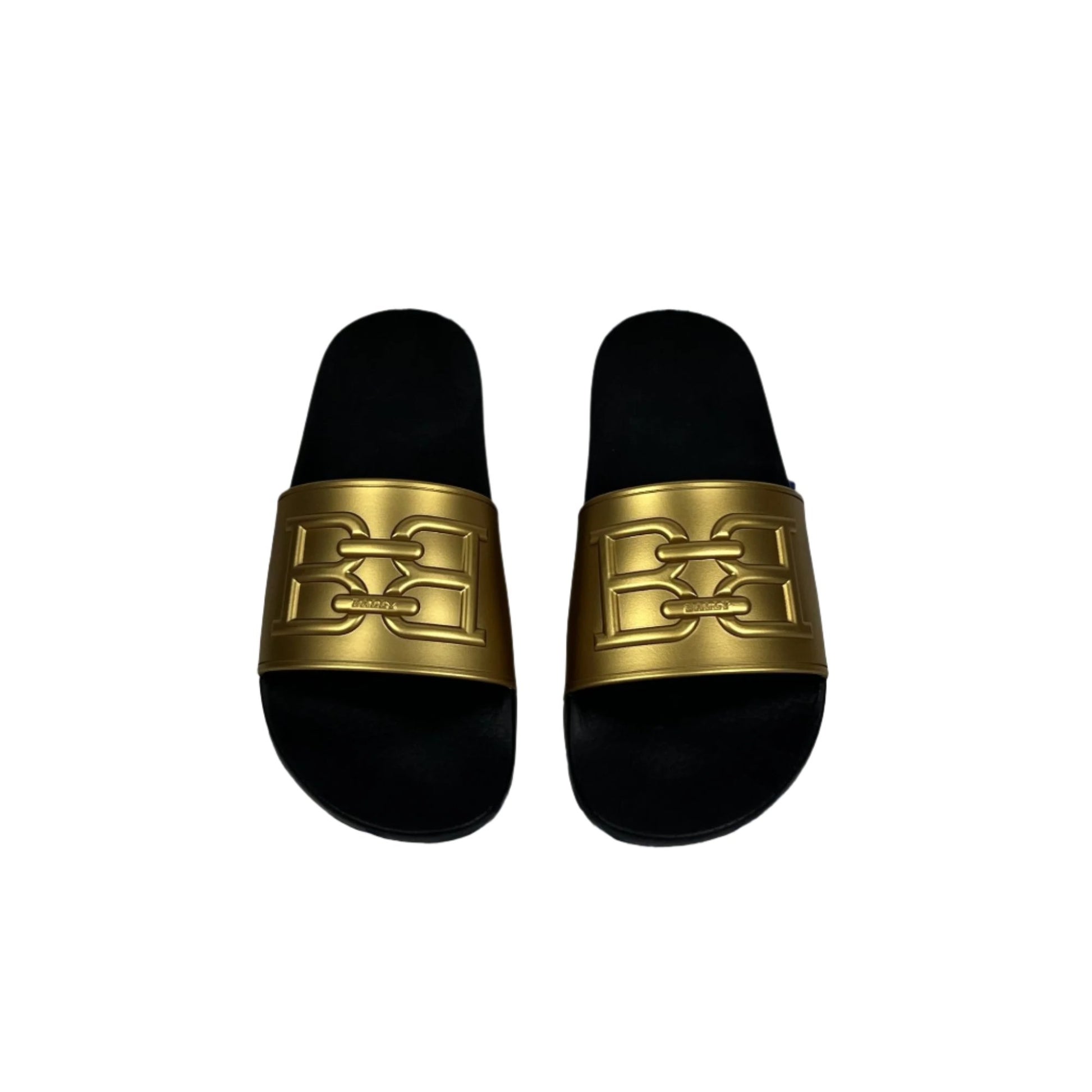 Bally Mens Scotty Gold Rubber Sandals | Positivo Clothing