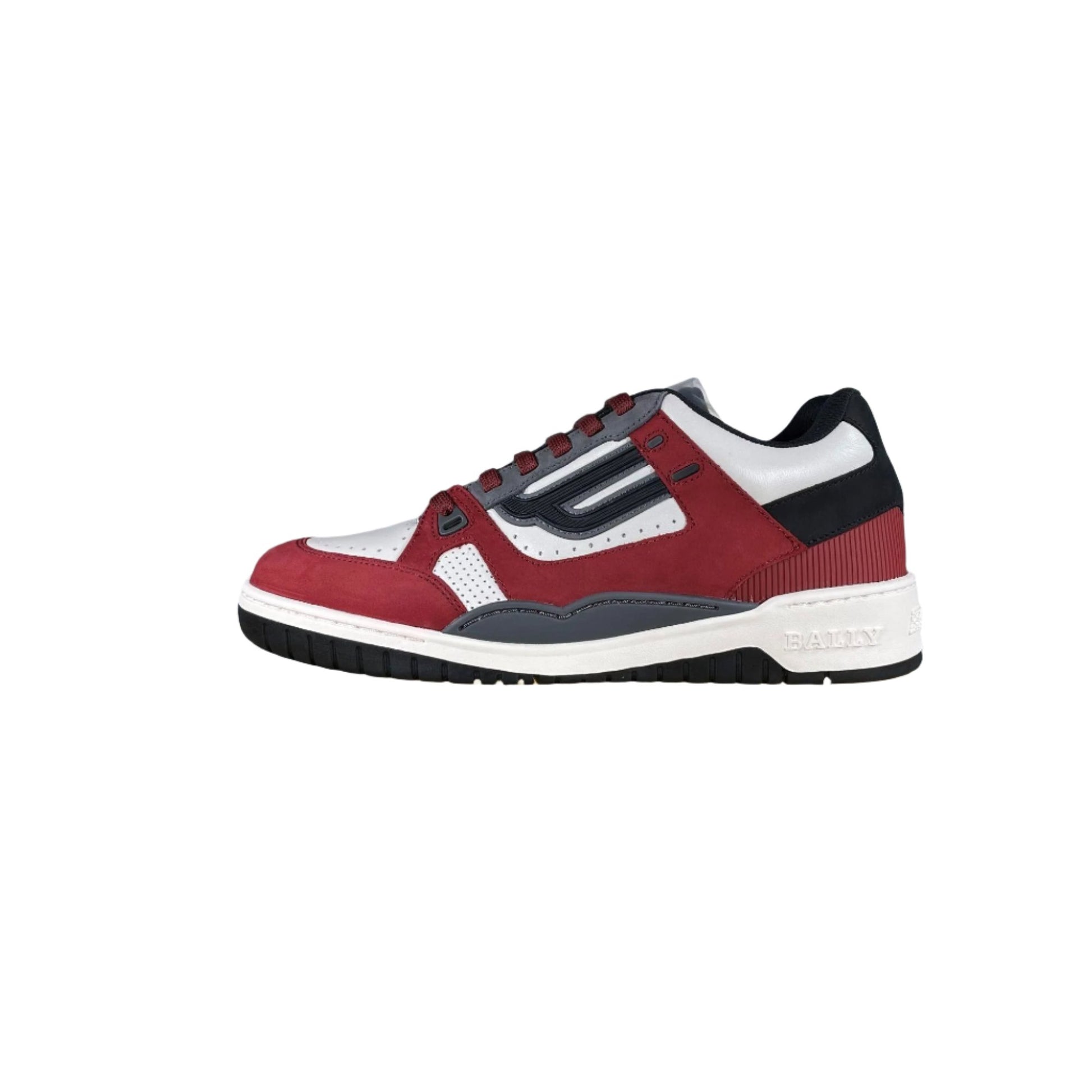 Bally Kuba Red Leather Low Top Sneakers | Positivo Clothing