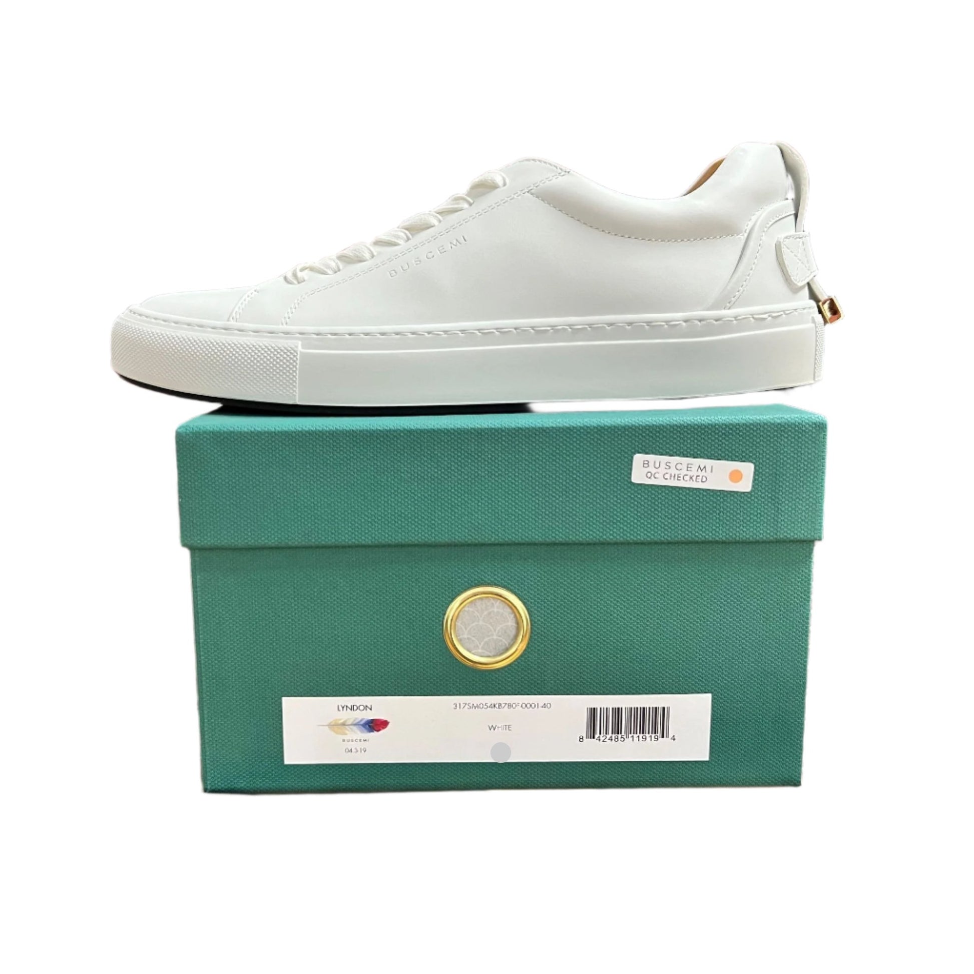 Buscemi Lyndon White Leather Sneakers | Positivo Clothing