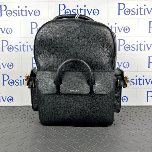 Buscemi PHD Black Leather Backpack Bag | Positivo Clothing