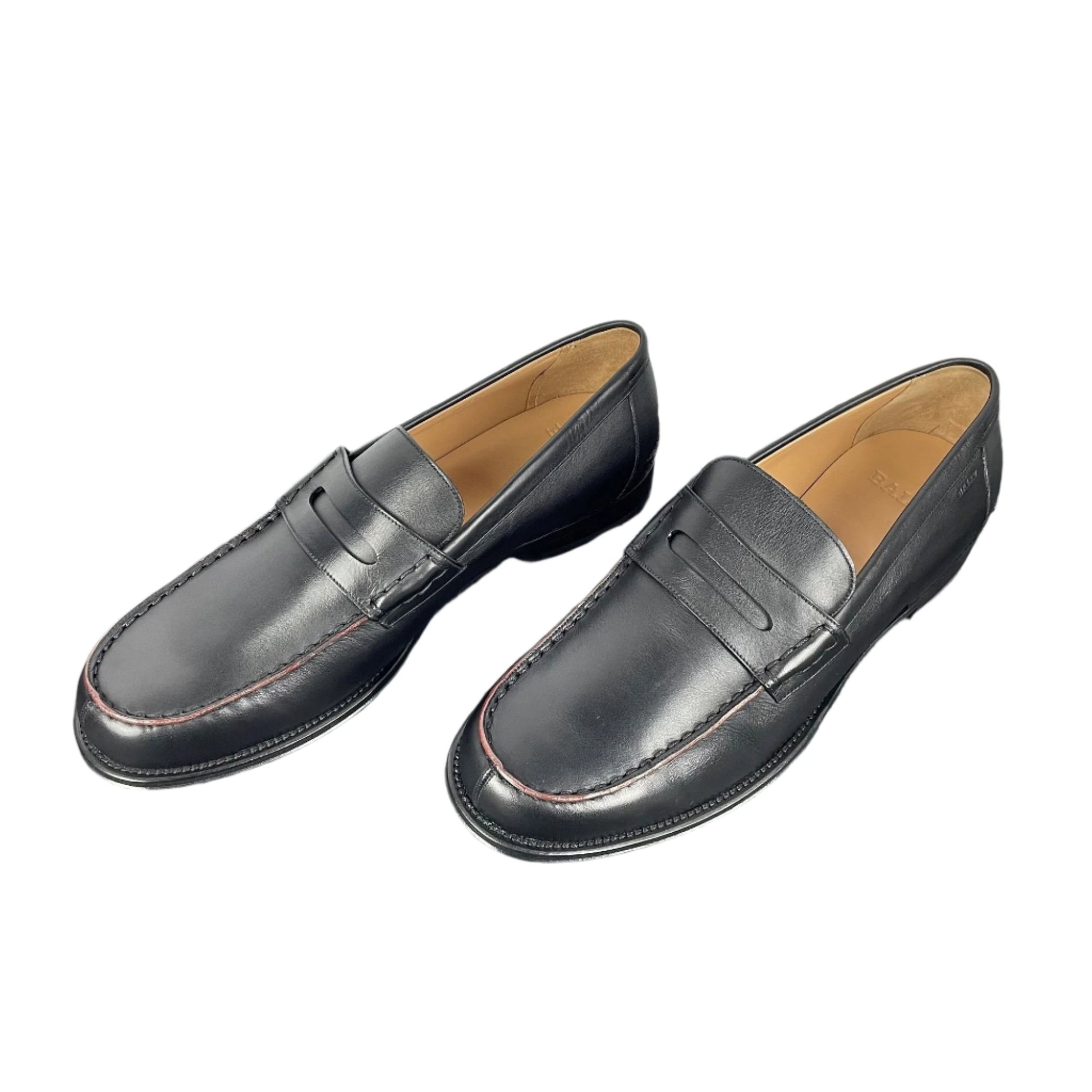 Bally U-Perry Black Leather Loafers | Positivo Clothing