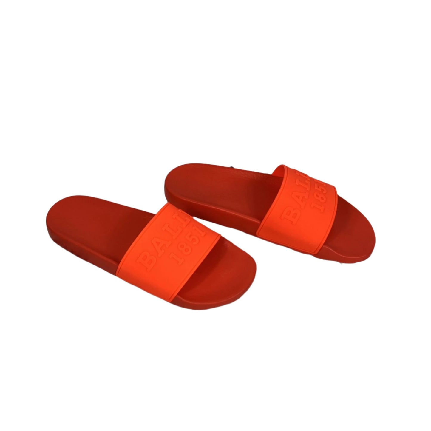 Bally Slaim Arancio Rubber Sandals | Positivo Clothing