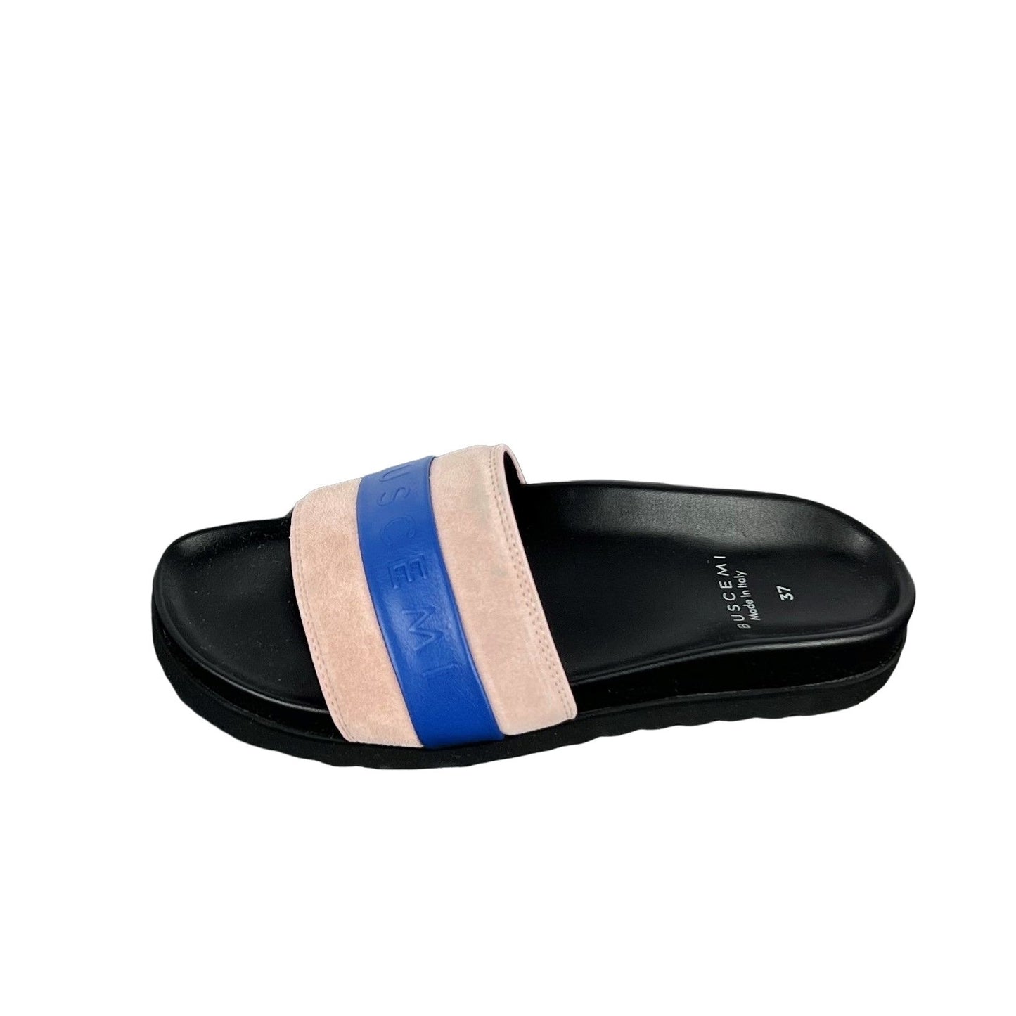 Buscemi Slide Sport Black Trio Leather Sandals | Positivo Clothing