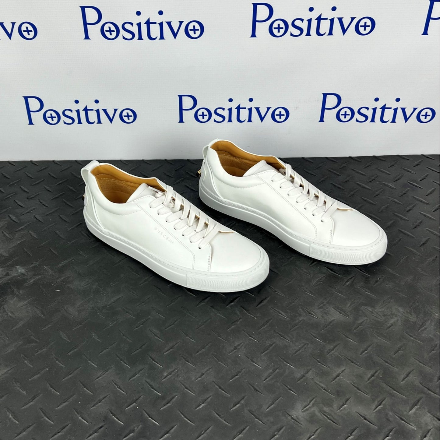 Buscemi Lyndon White Leather Sneakers | Positivo Clothing