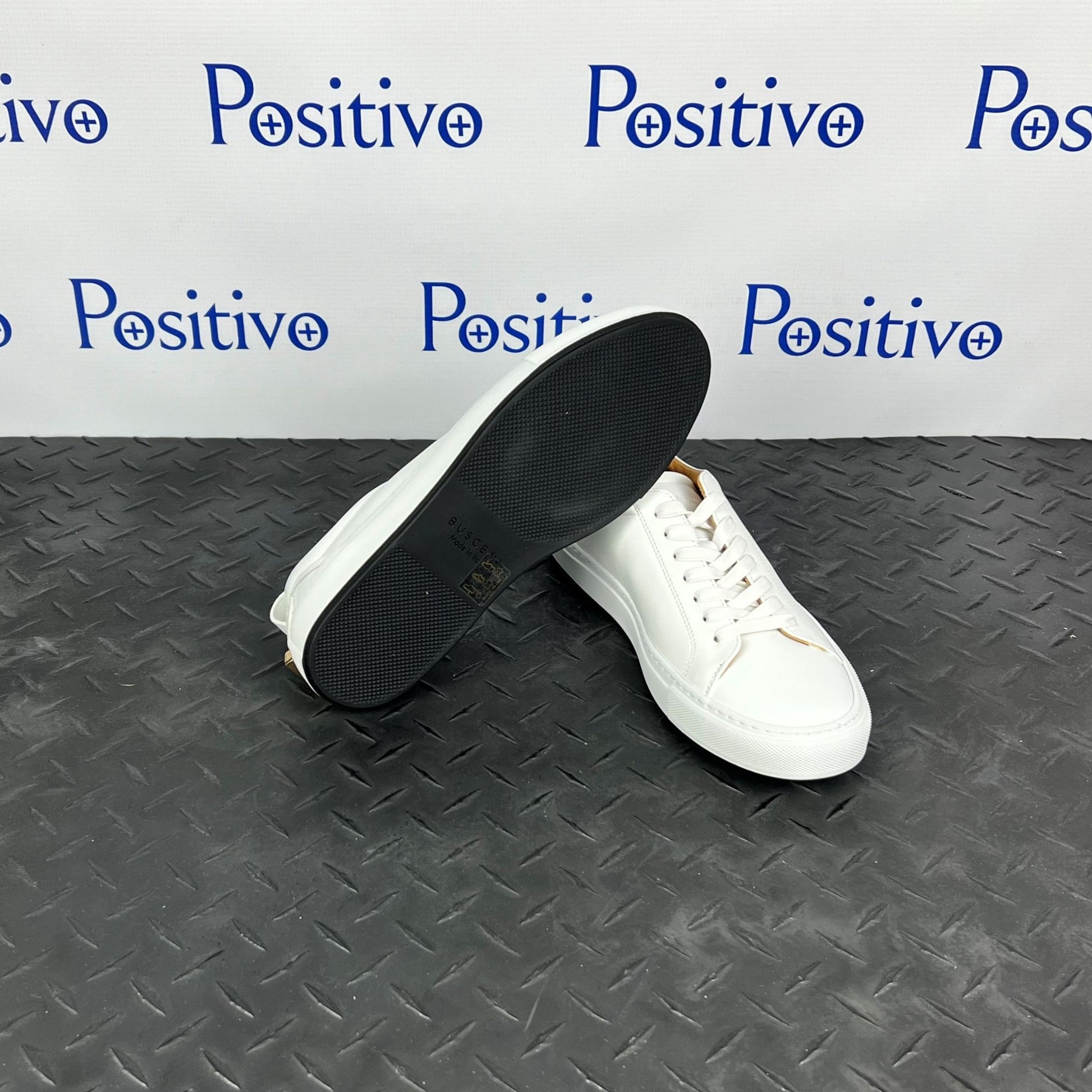 Buscemi Lyndon White Leather Sneakers | Positivo Clothing