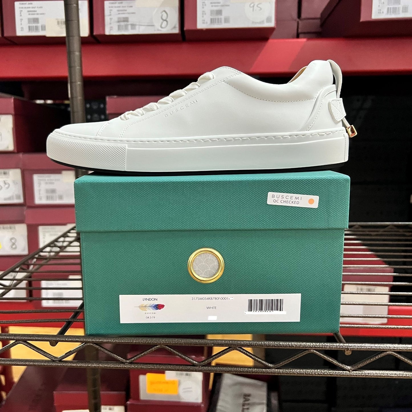 Buscemi Lyndon White Leather Sneakers | Positivo Clothing