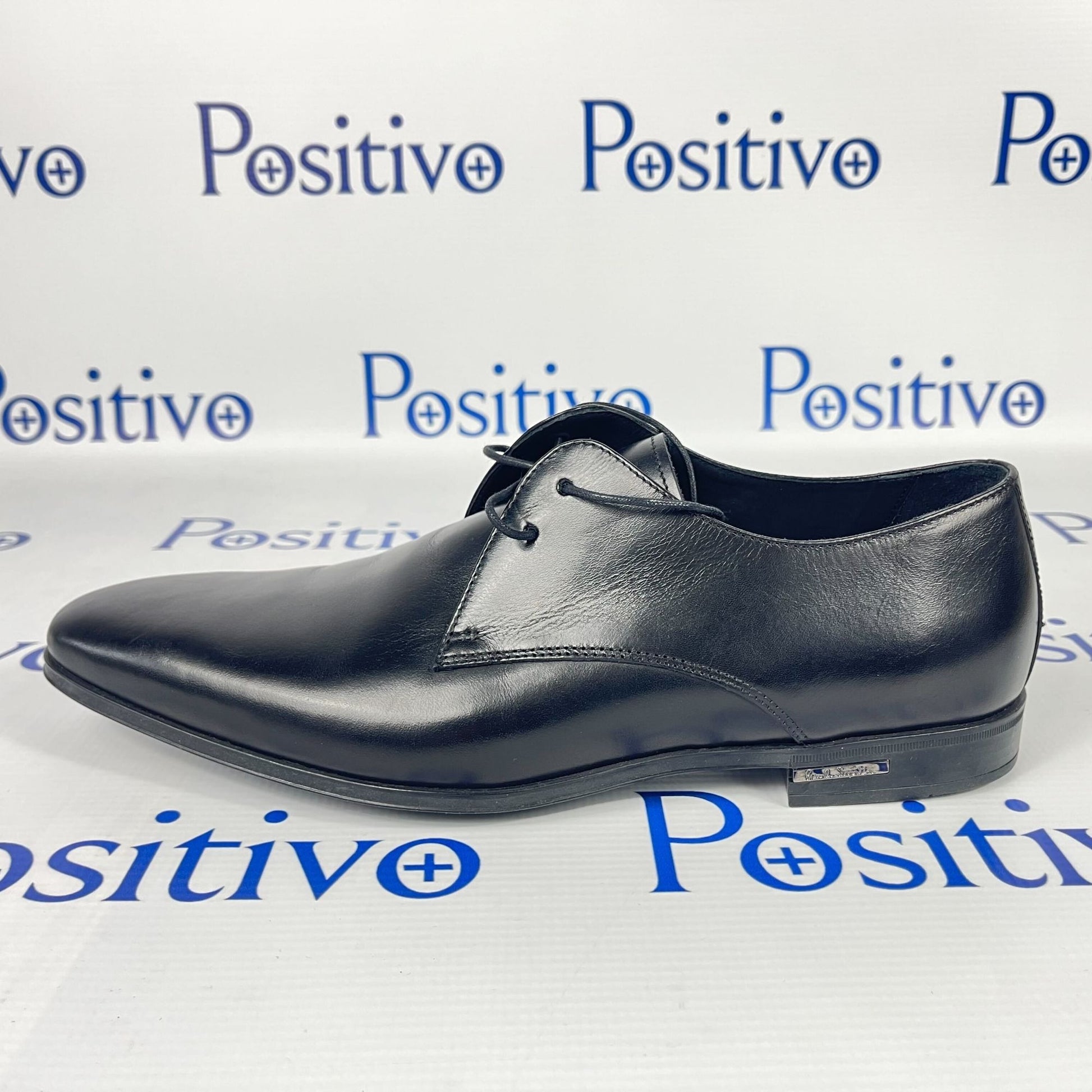 Paul Smith CON01 A-4 Coney Black Leather Derby Shoes | Positivo Clothing