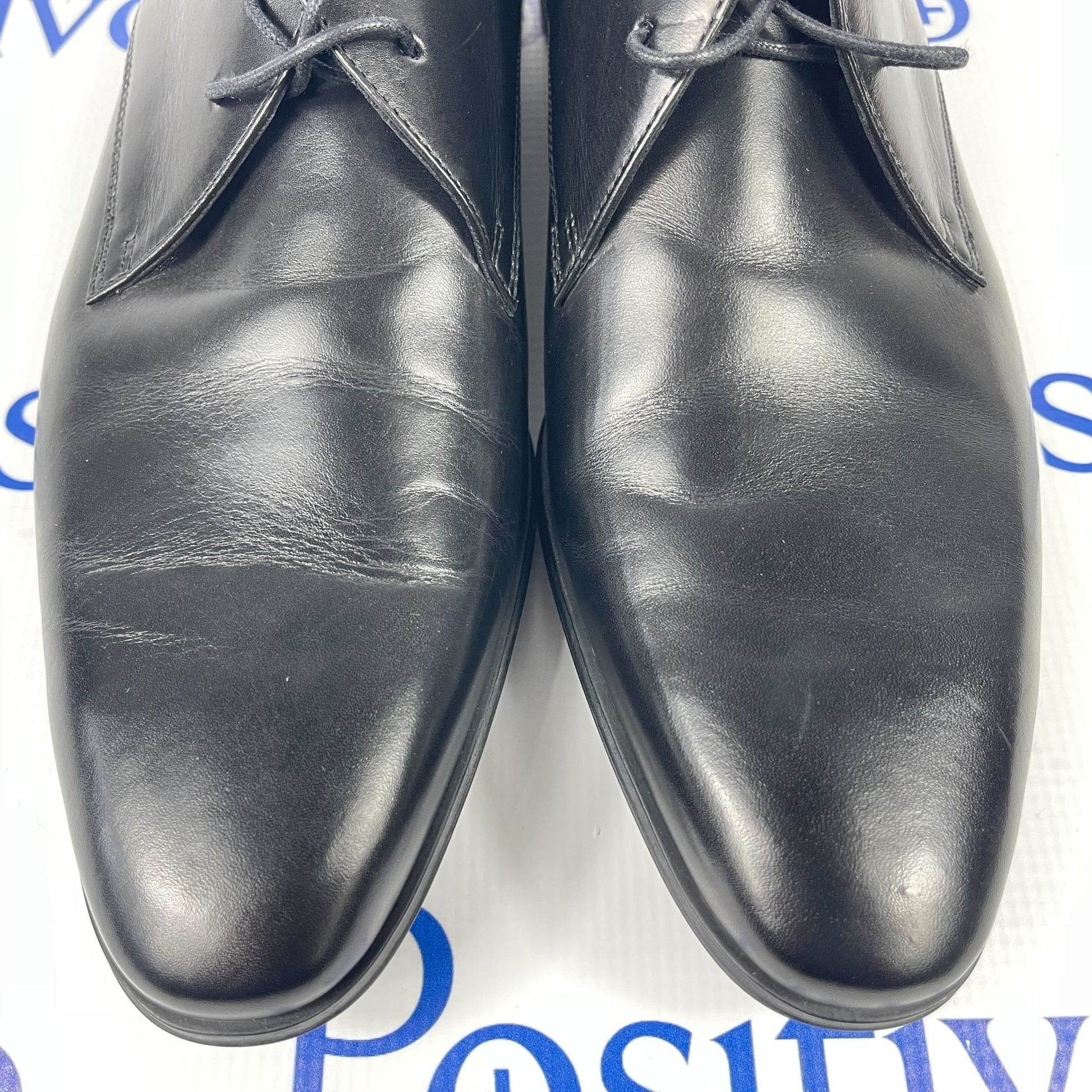 Paul Smith CON01 A-4 Coney Black Leather Derby Shoes | Positivo Clothing