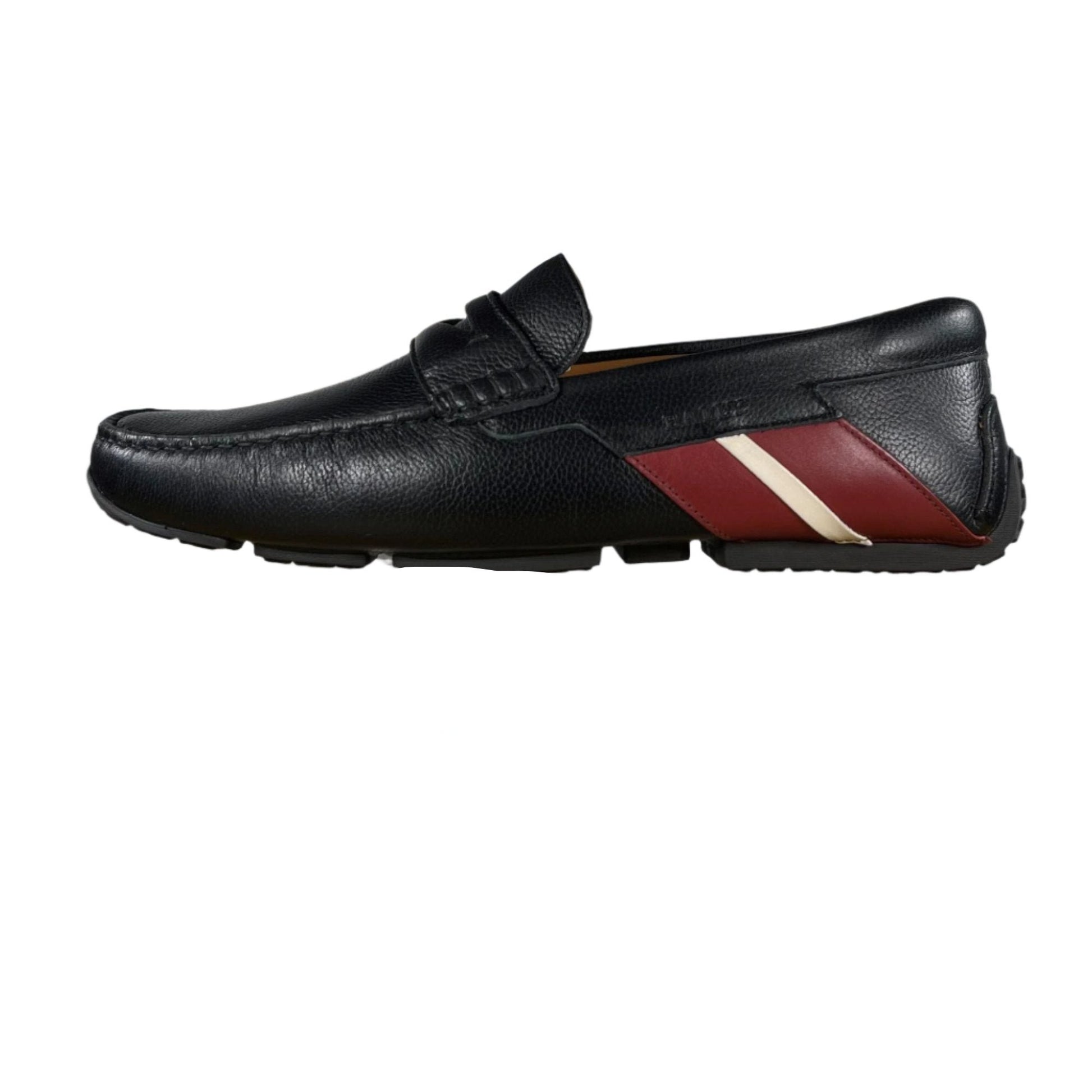 Bally Piotre Black Leather Drivers | Positivo Clothing