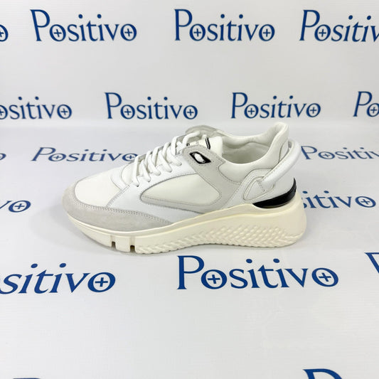 Buscemi Veloce Mix Alce Bianco Ottico Suede Neoprene Sneakers | Positivo Clothing