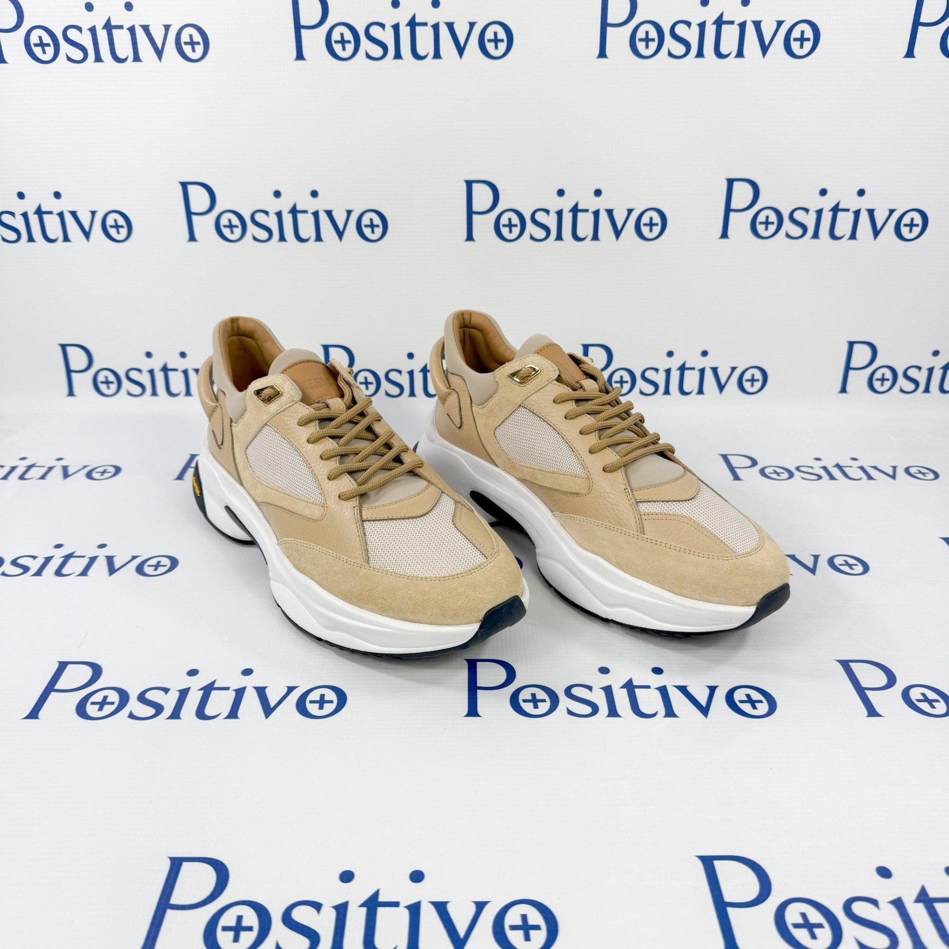 Buscemi Veloce Alce Beige Suede Sneakers | Positivo Clothing