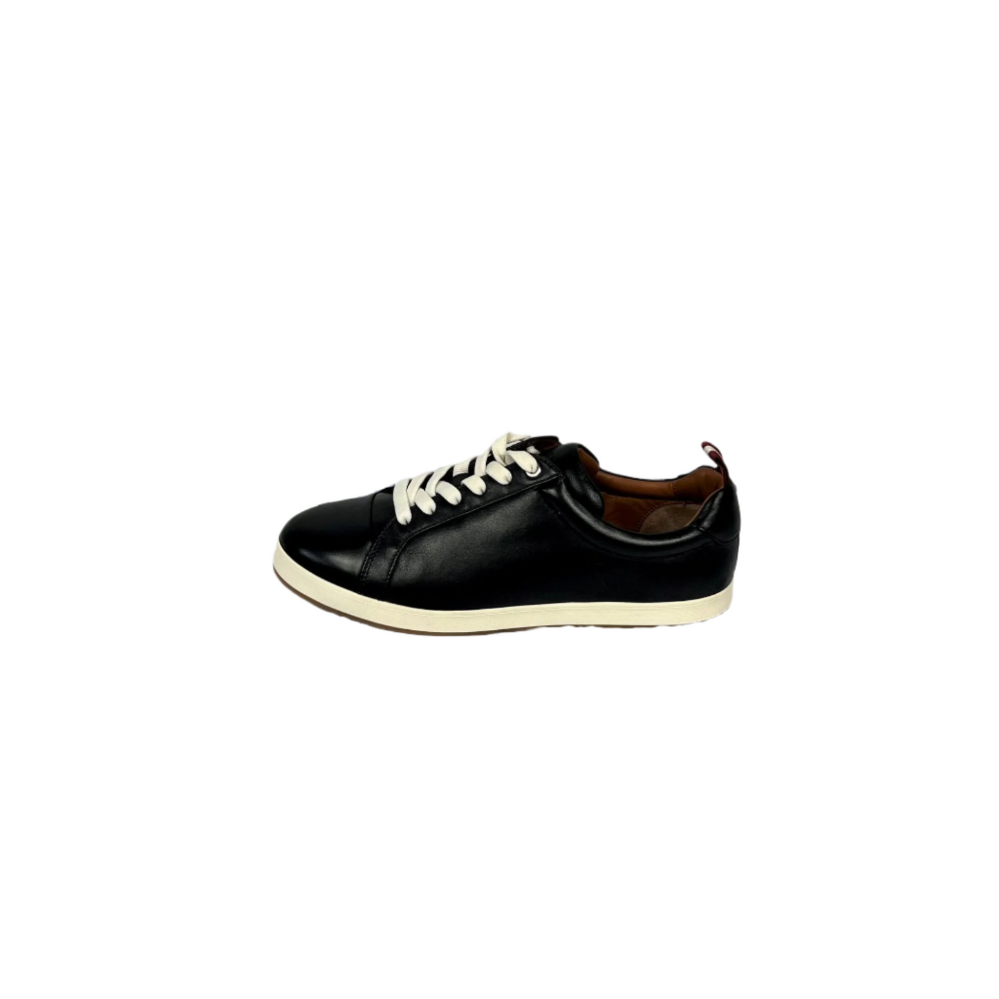 Bally Janette Black Leather Low Top Sneakers /w Defect